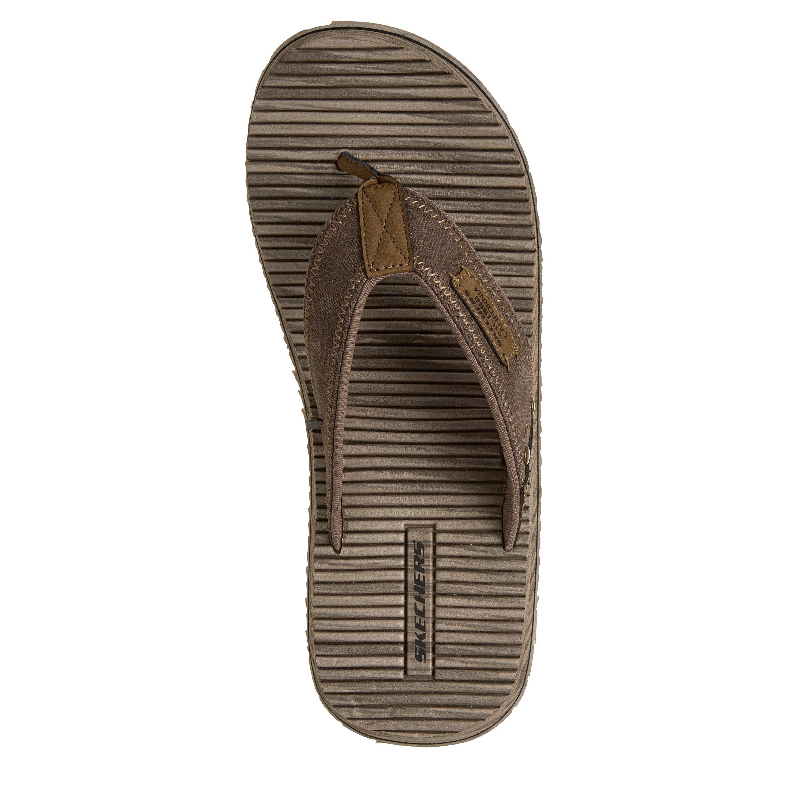Brown - Skechers - Men's Flat Sandals - 5