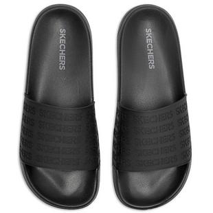 Black - Skechers - Side Lines Mens Slide Sandals - 1
