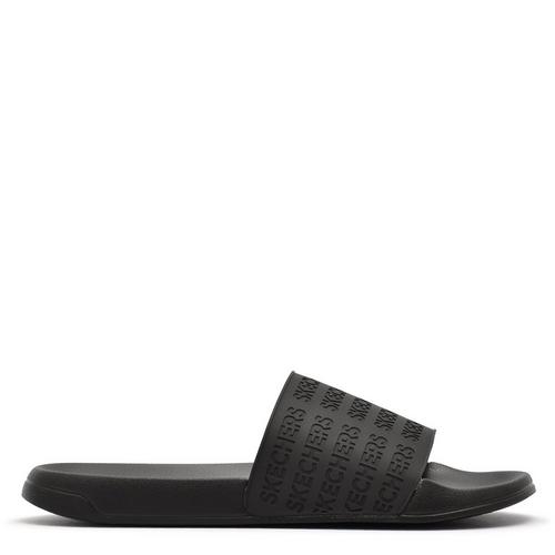 Black - Skechers - Side Lines Mens Slide Sandals - 2