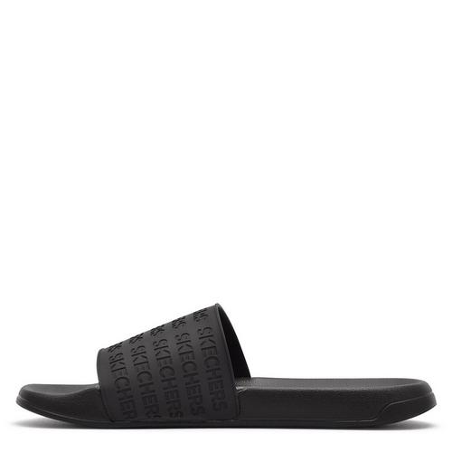Black - Skechers - Side Lines Mens Slide Sandals - 3