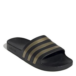 C.Blk/Gold/Blk - adidas - Adilette Aqua Mens Slide Sandals - 3