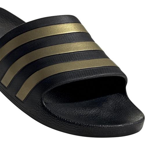 C.Blk/Gold/Blk - adidas - Adilette Aqua Mens Slide Sandals - 7