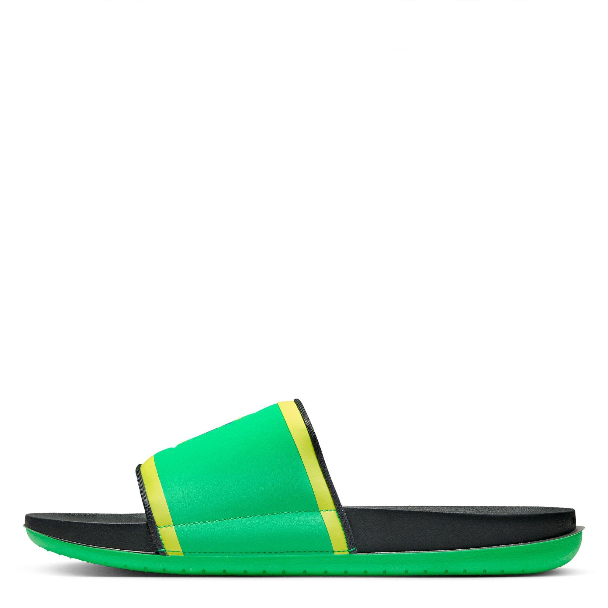 Green/Yell-Grey - Nike - OffCourt Brazil Slide Sandals - 3