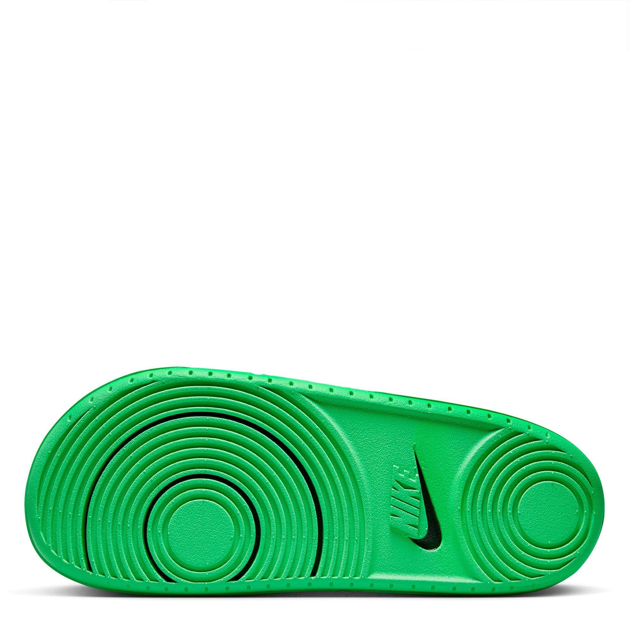 Green/Yell-Grey - Nike - OffCourt Brazil Slide Sandals - 4
