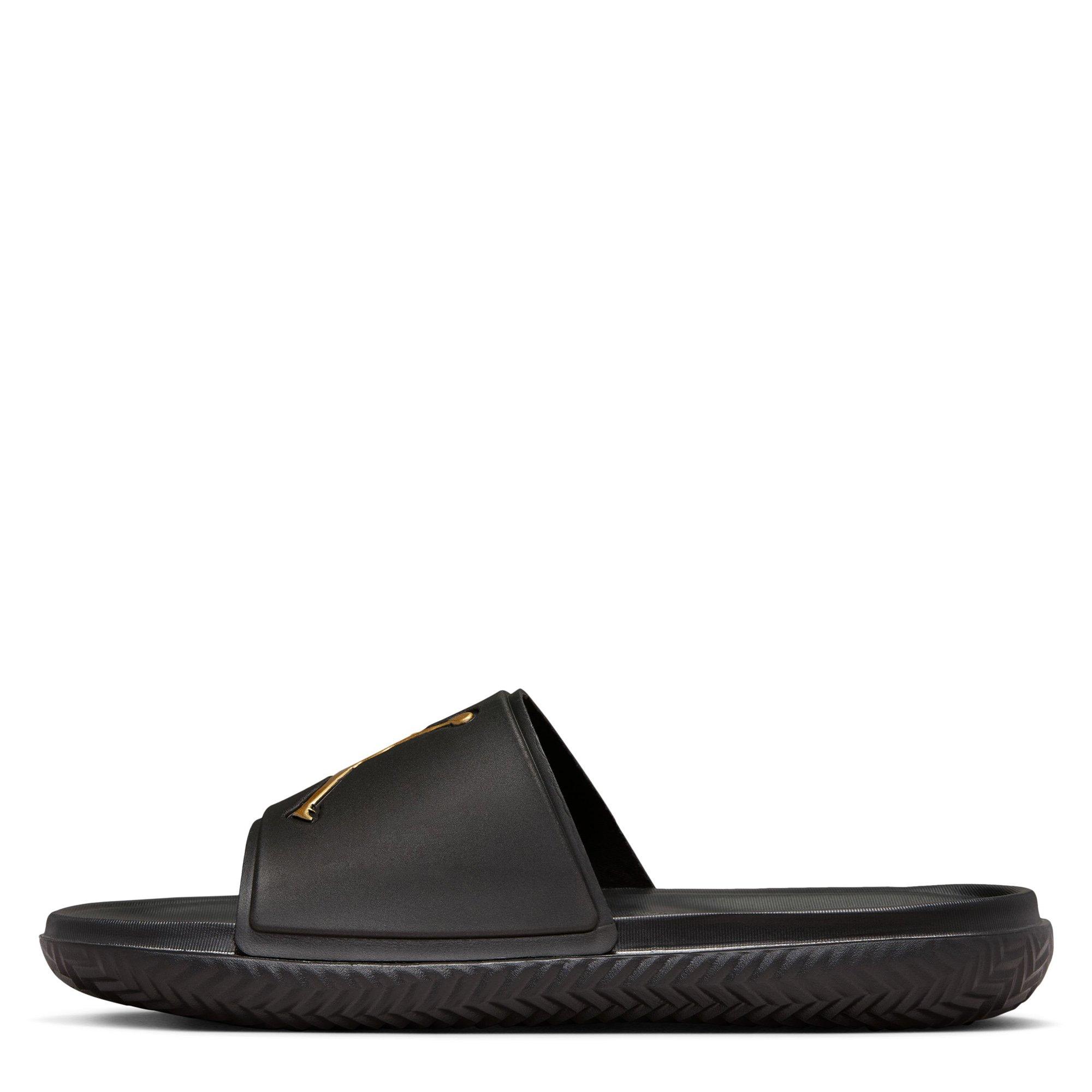 Black/Met.Gold - Nike - Jordan Jumpman Mens Slide Sandals - 3