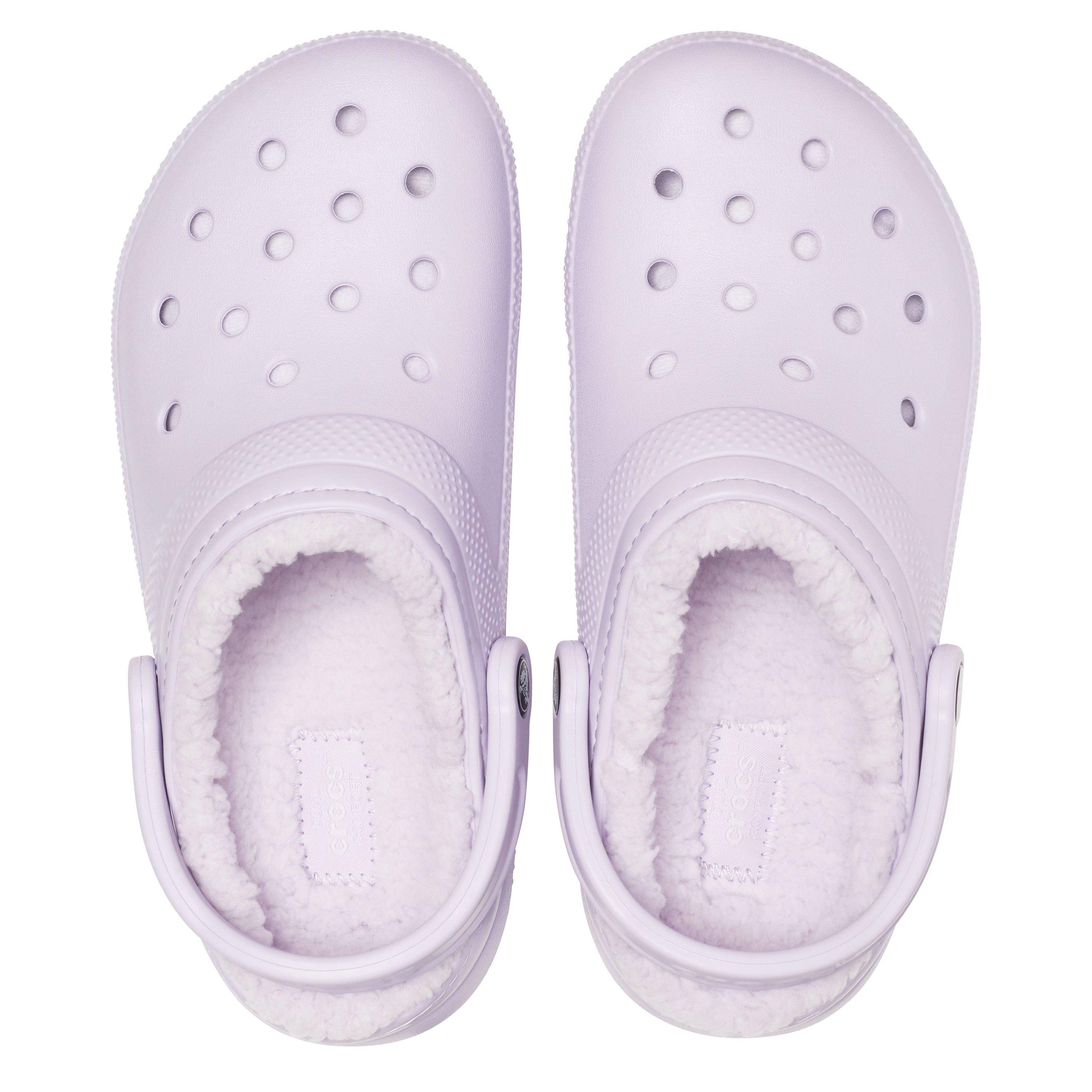 Lavender - Crocs - Unisex Adults Classic Lined Clogs - 4