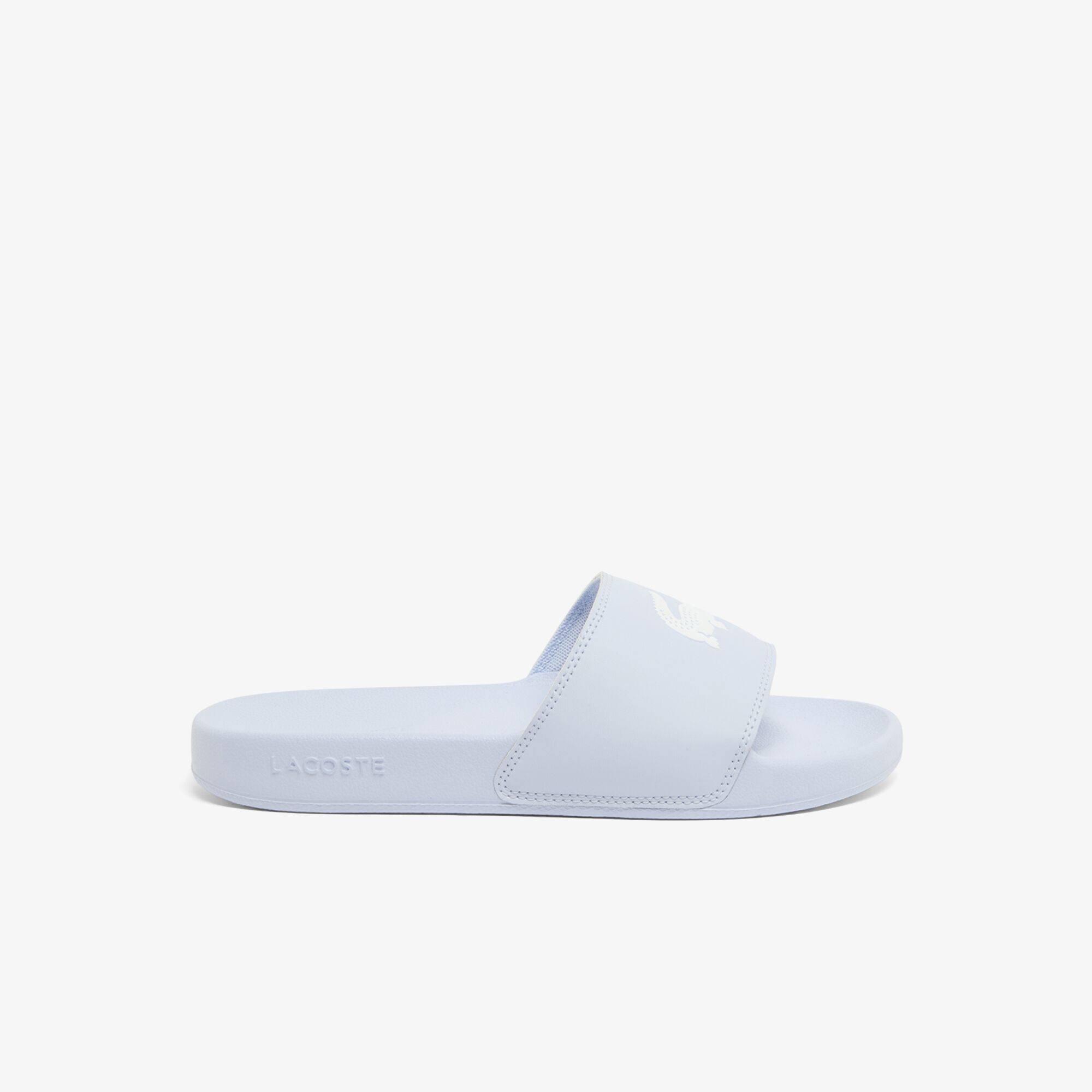 Lacoste Serve Sliders - Lt Blu/Wht - Size 6 (39)