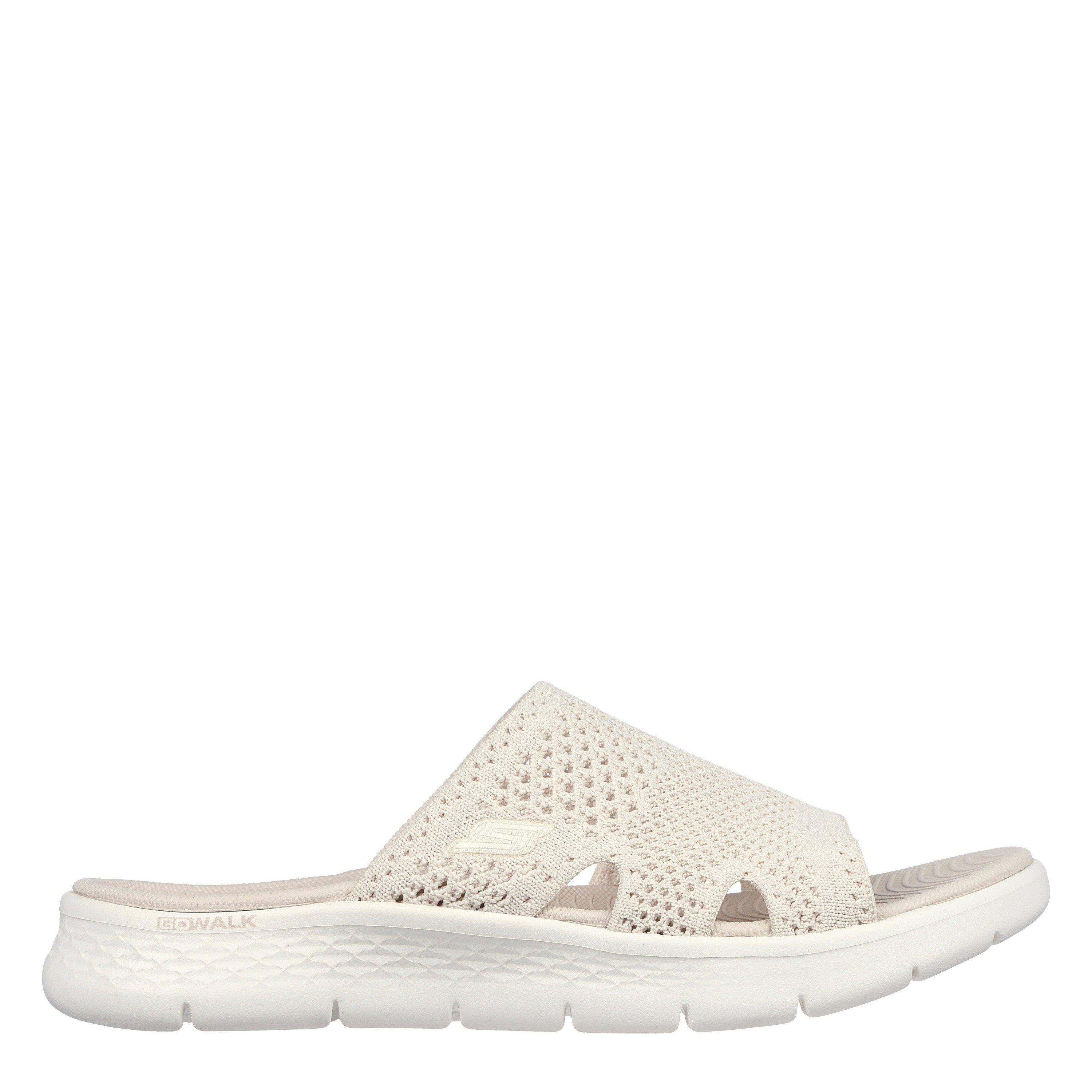 Natural - Skechers - Skechers Go Walk Flex Sandal - Elation Sports Sandals Womens - 1