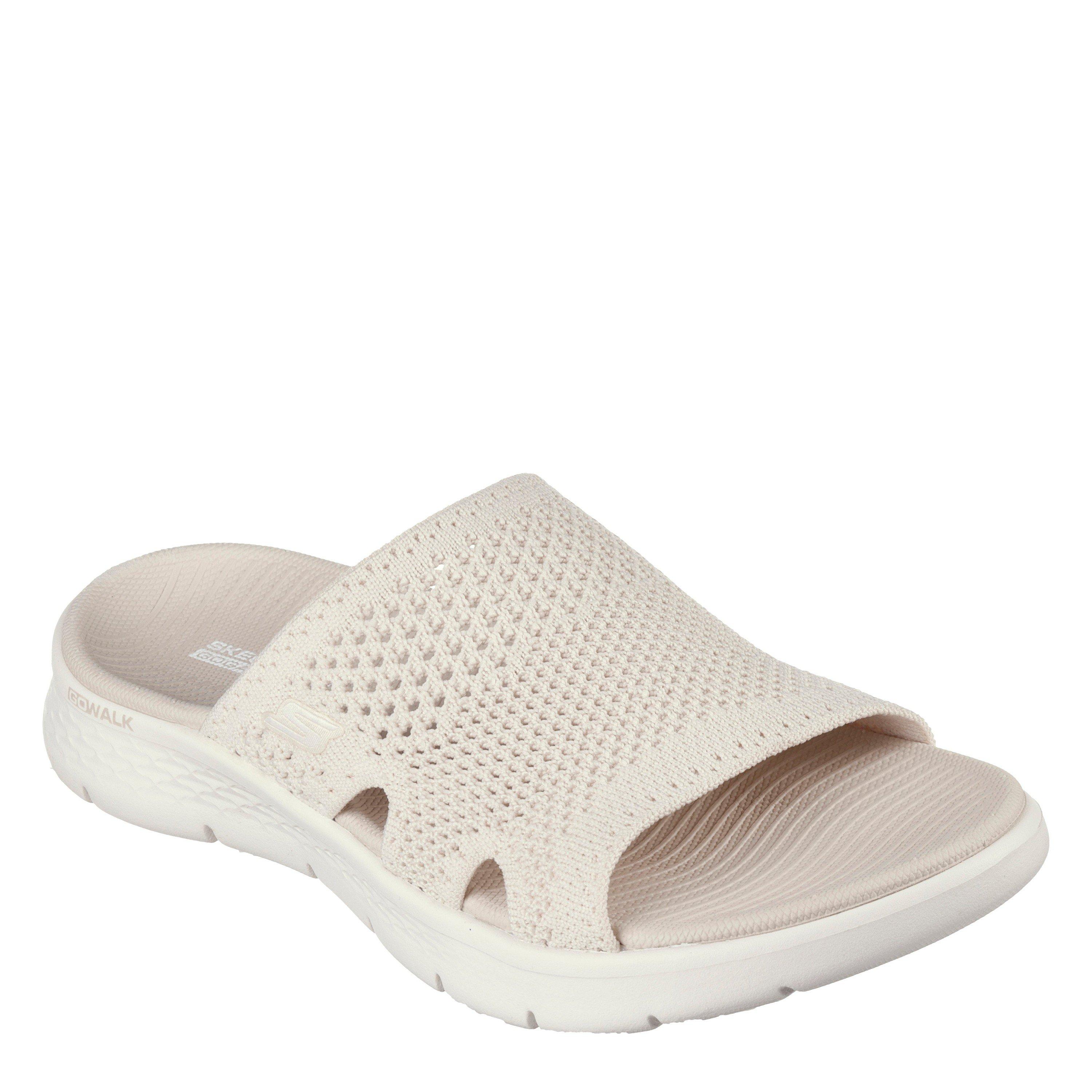Naturel - Skechers - Skechers Go Walk Flex Sandal - Elation Sports Sandals Womens - 4
