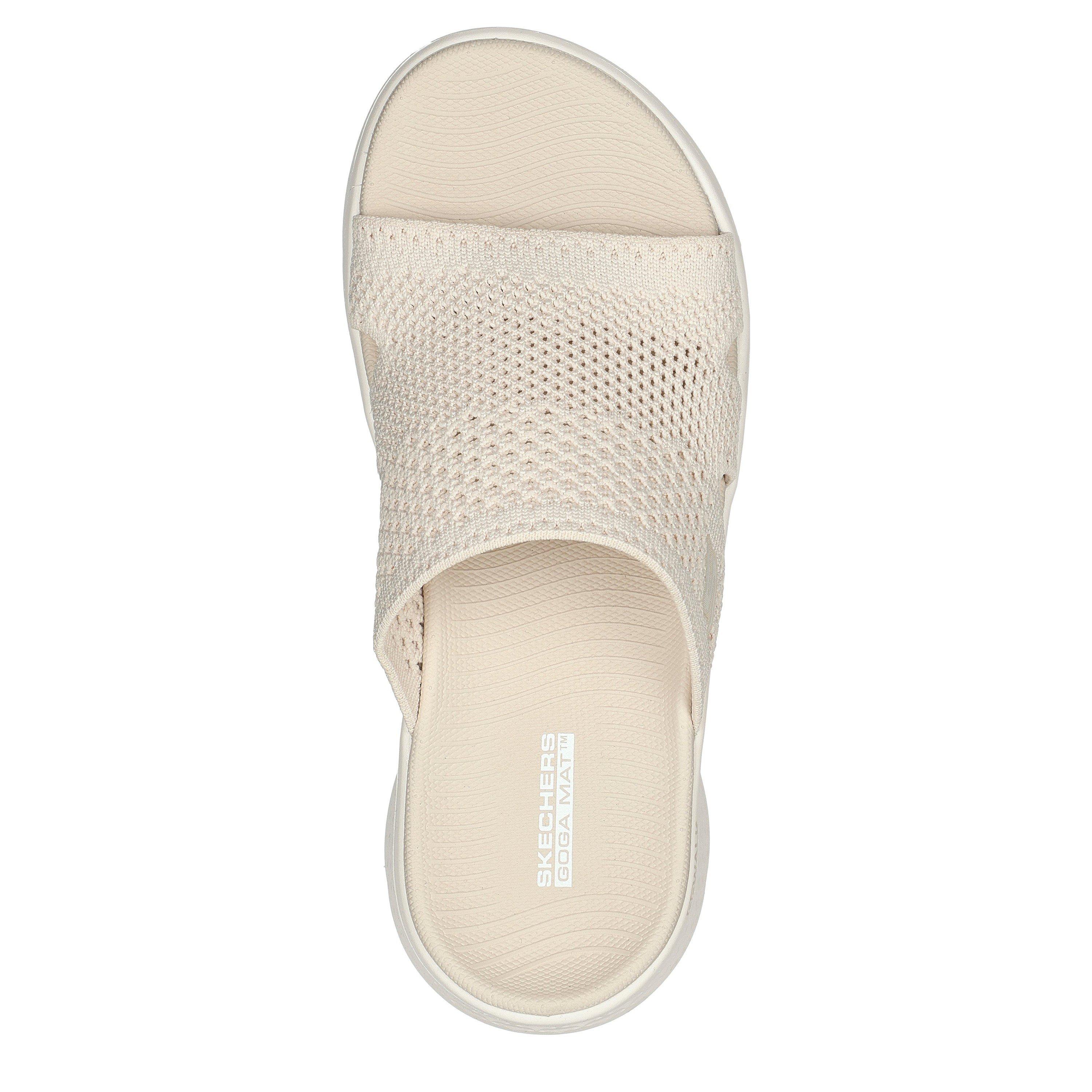 Naturel - Skechers - Skechers Go Walk Flex Sandal - Elation Sports Sandals Womens - 5