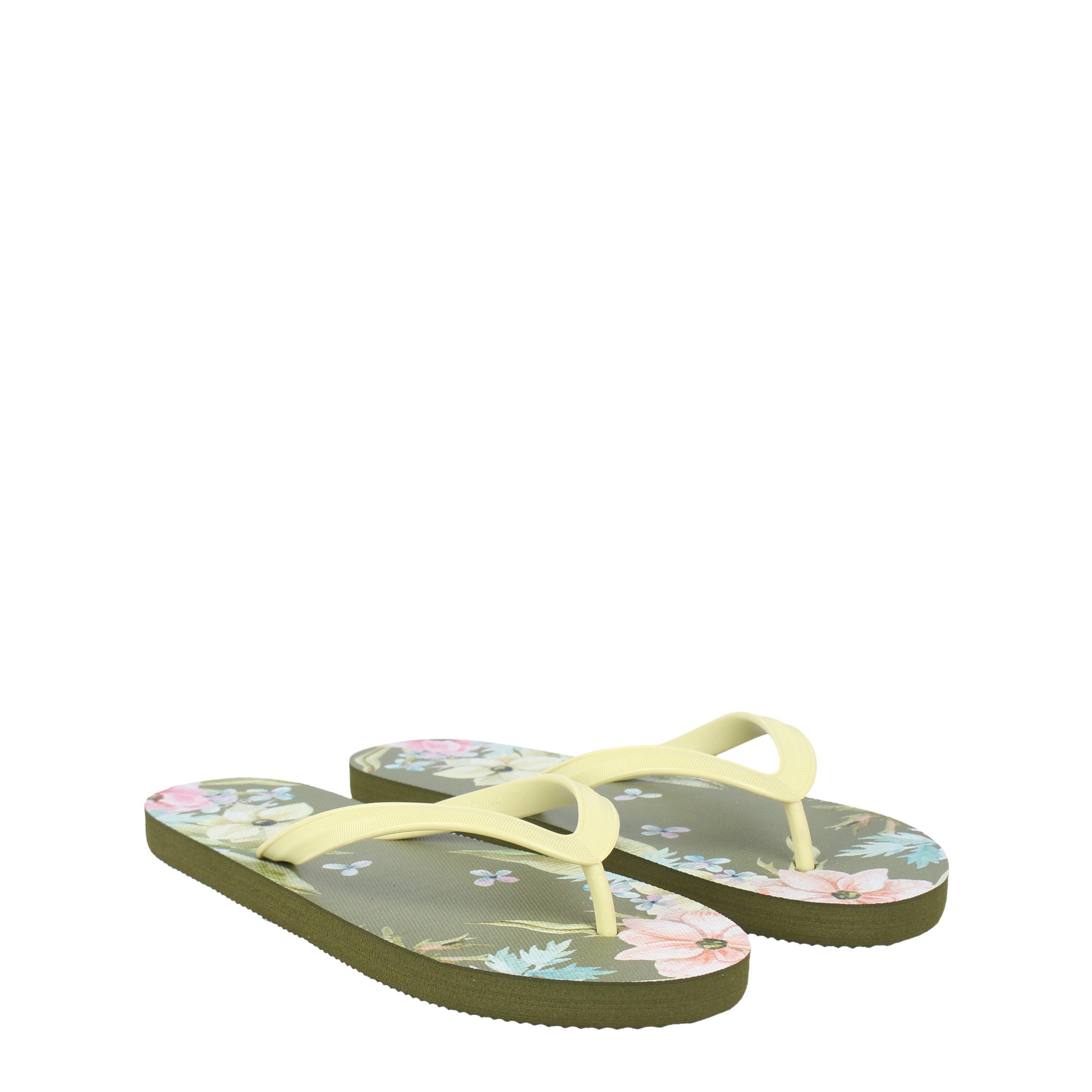 Green/Floral - Slazenger - Flip Flops Womens - 3