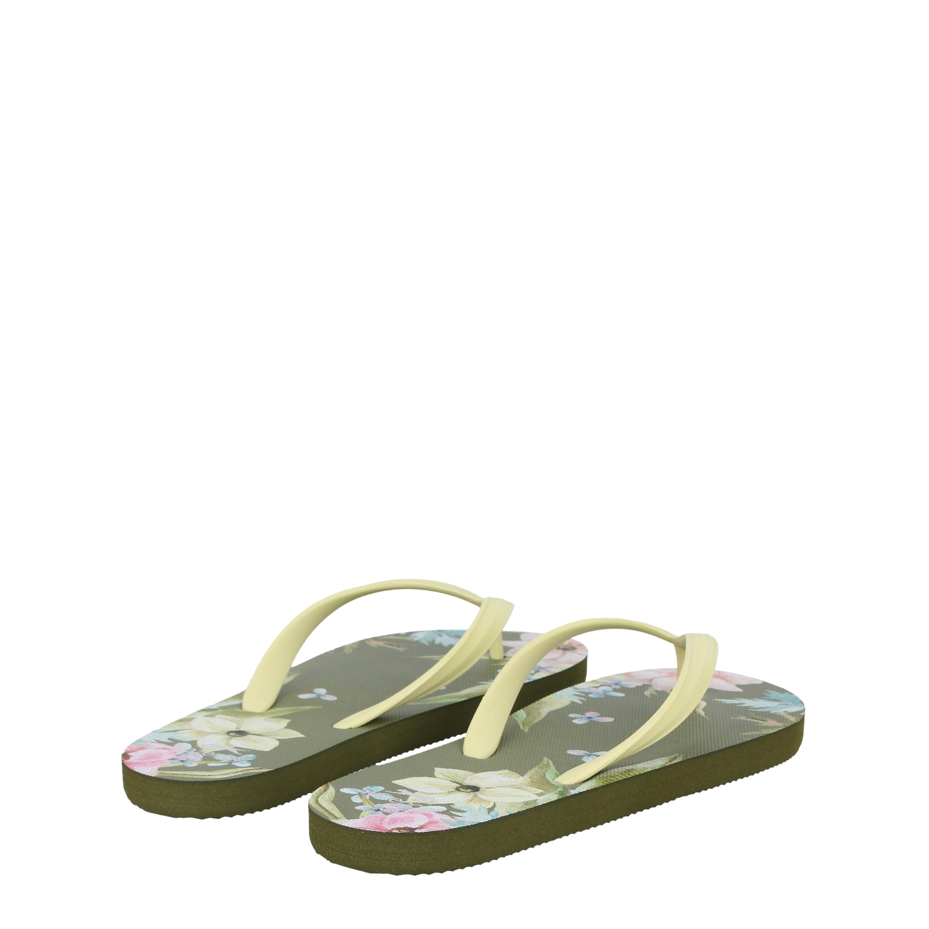 Green/Floral - Slazenger - Flip Flops Womens - 4