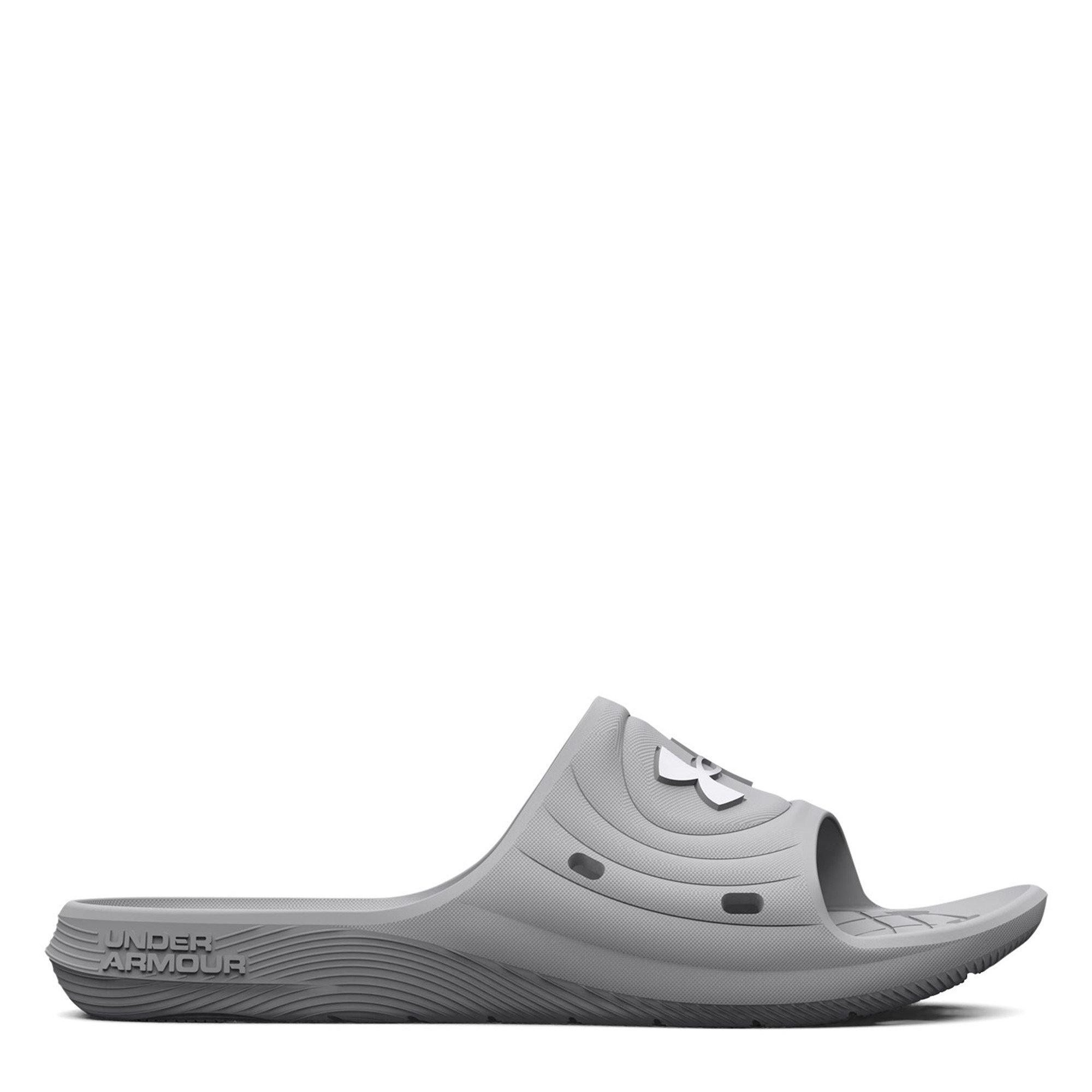 Under Armour Women's Locker Pool Sliders - Grey - 4.5 (38)
