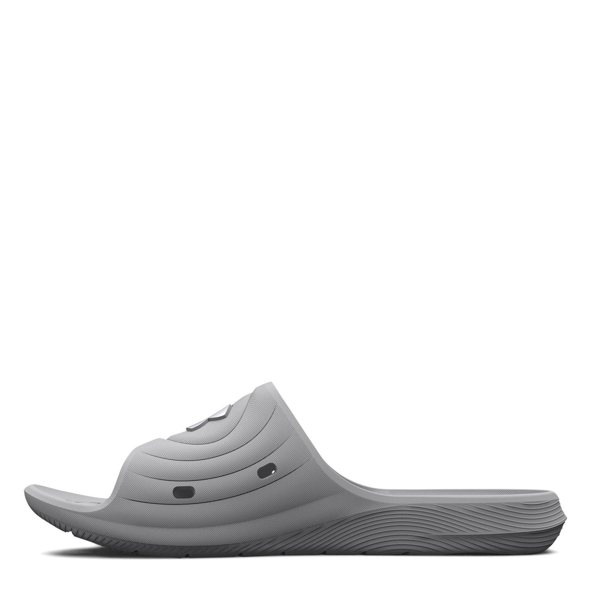 Grey - Under Armour - Women's Locker Pool Sliders - 2