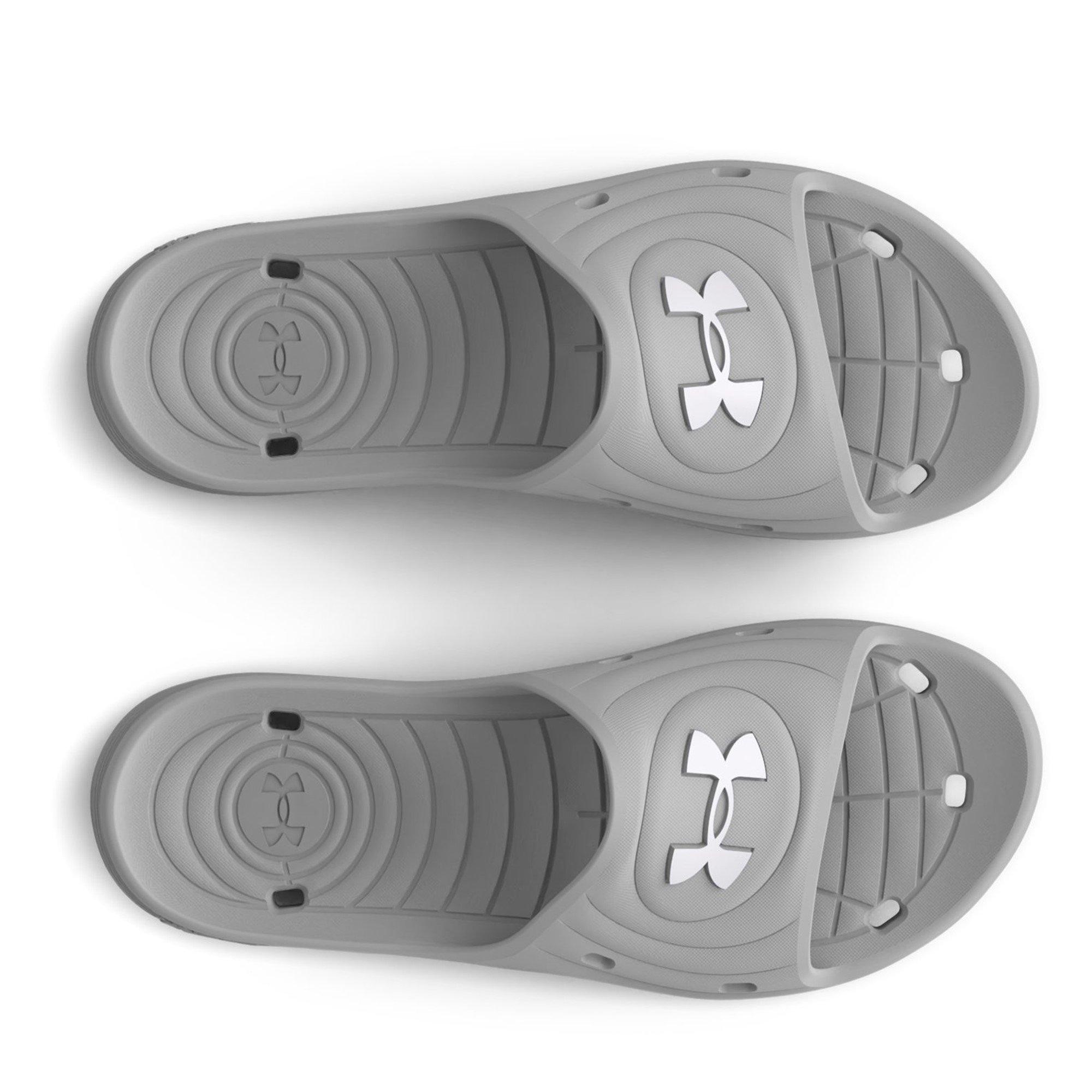 Grey - Under Armour - Women's Locker Pool Sliders - 4