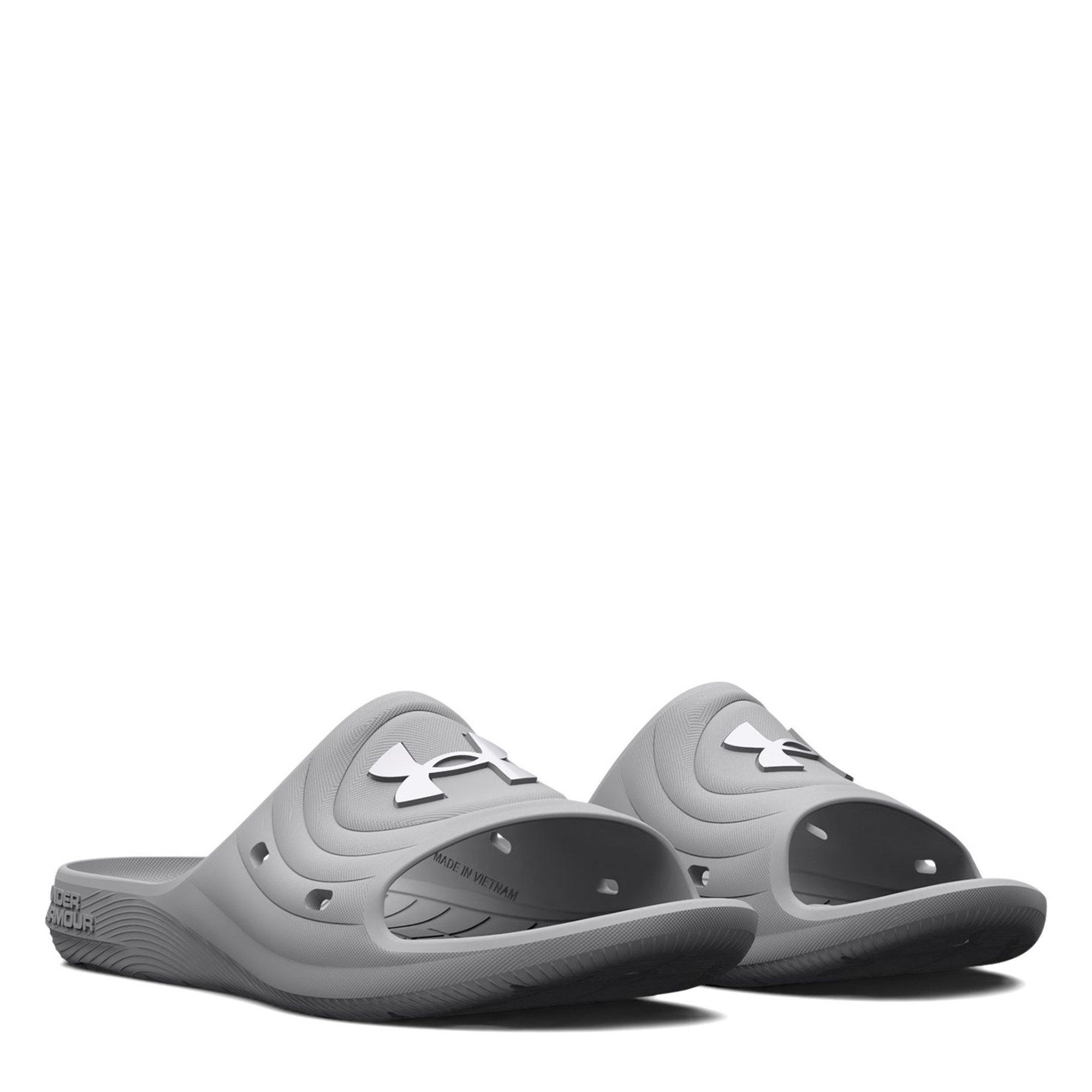Grey - Under Armour - Women's Locker Pool Sliders - 5