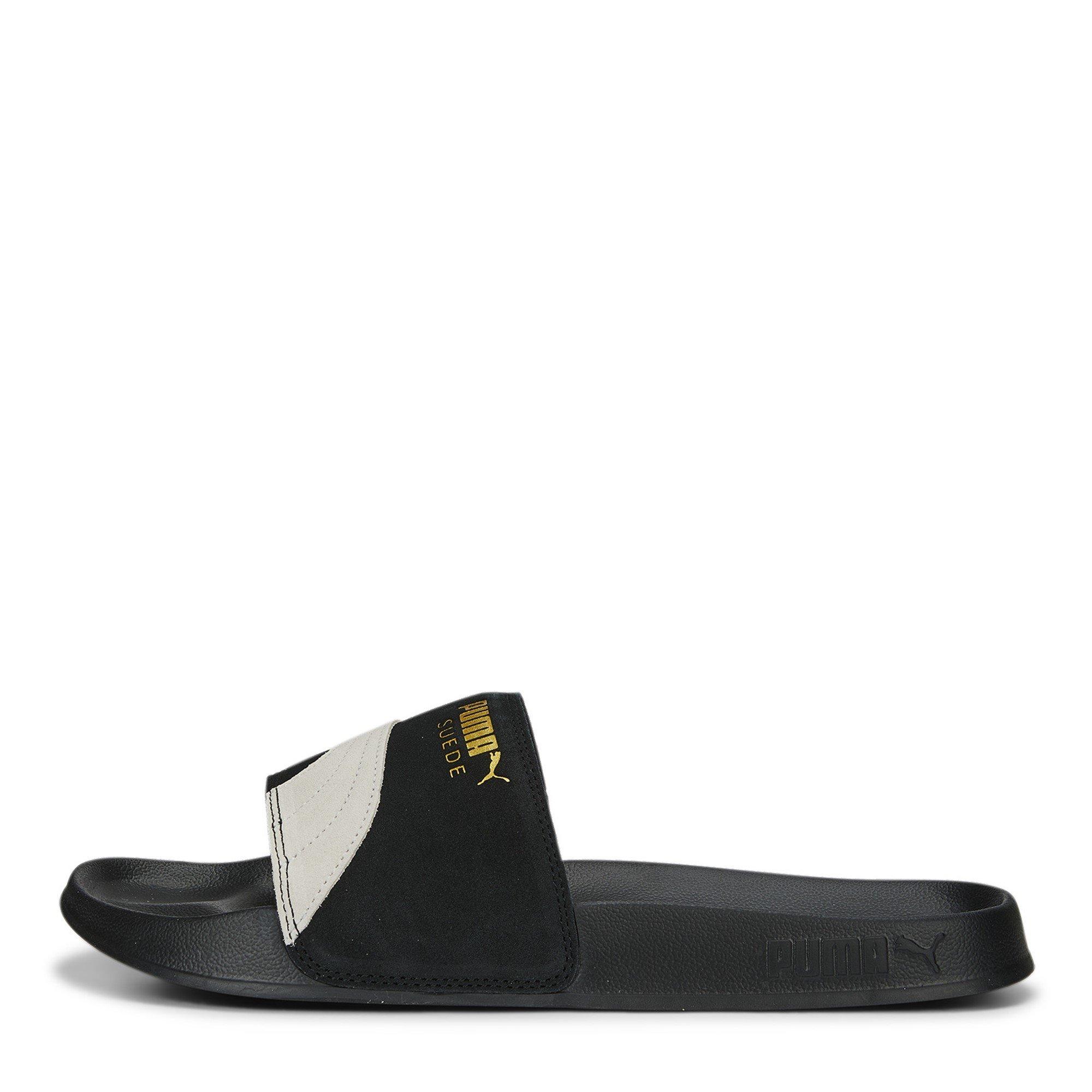 Puma gray shop suede flip flops