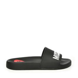 Love Moschino Embossed Logo Sliders