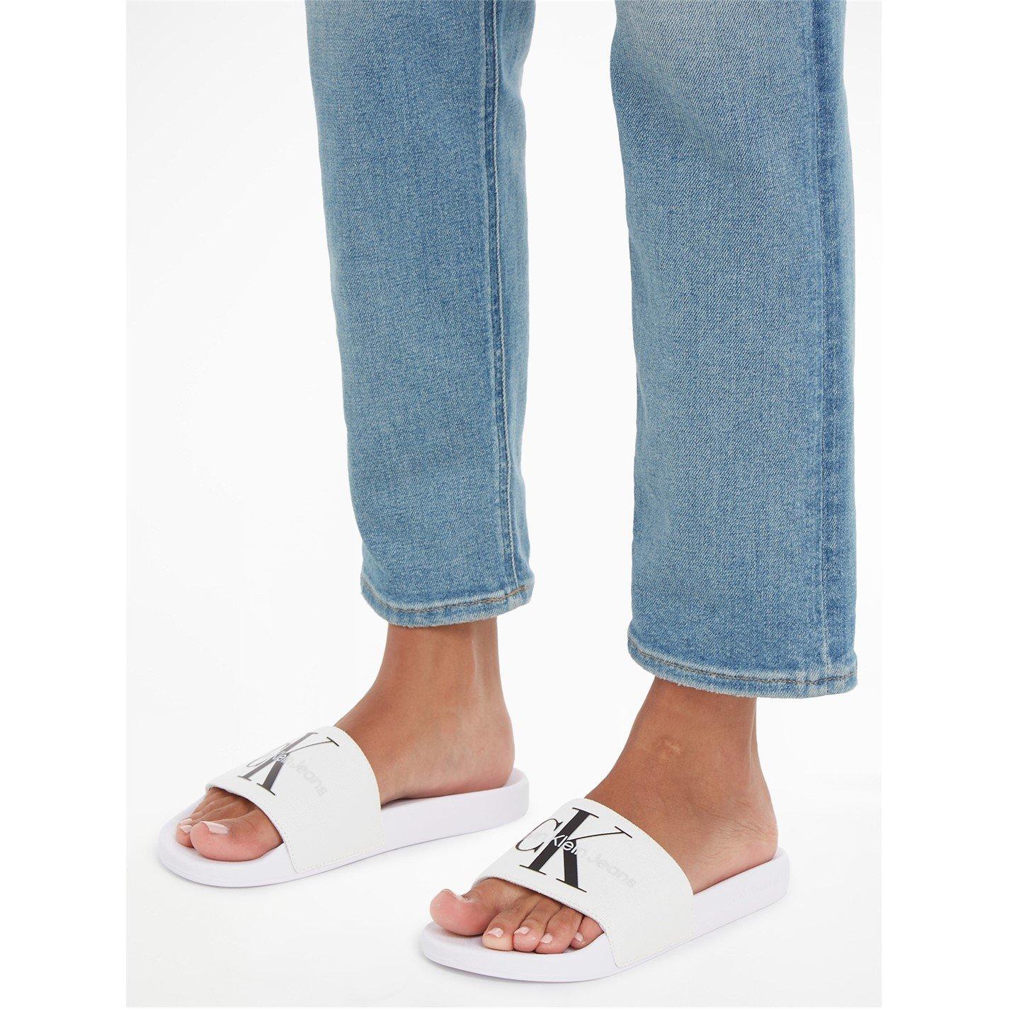 White - Calvin Klein Jeans - Logo Sliders - 3