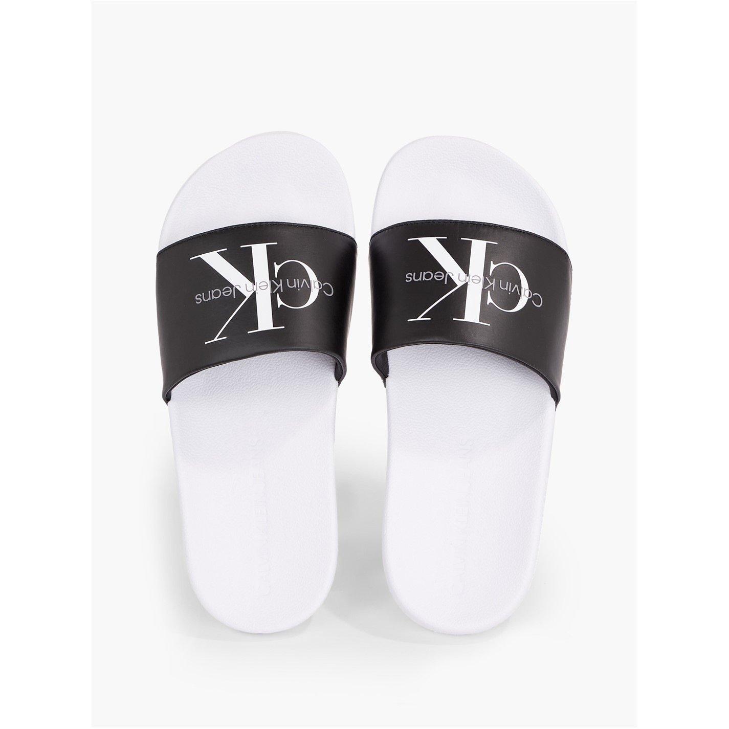 Calvin Klein Jeans Logo Sliders Pool Shoes USC