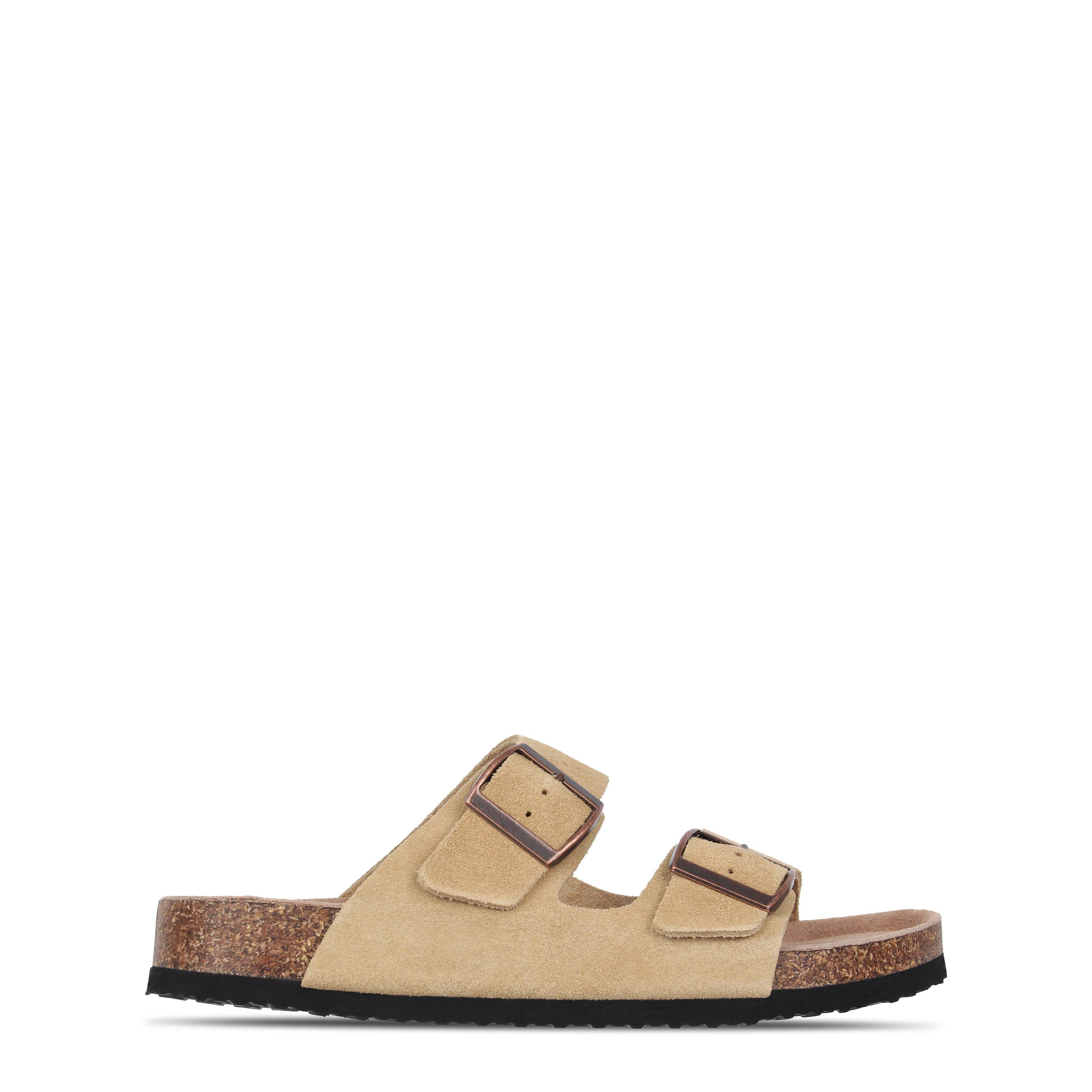 Natural - Jack Wills - Womens JW Cork Strap Flat Sandals - 1
