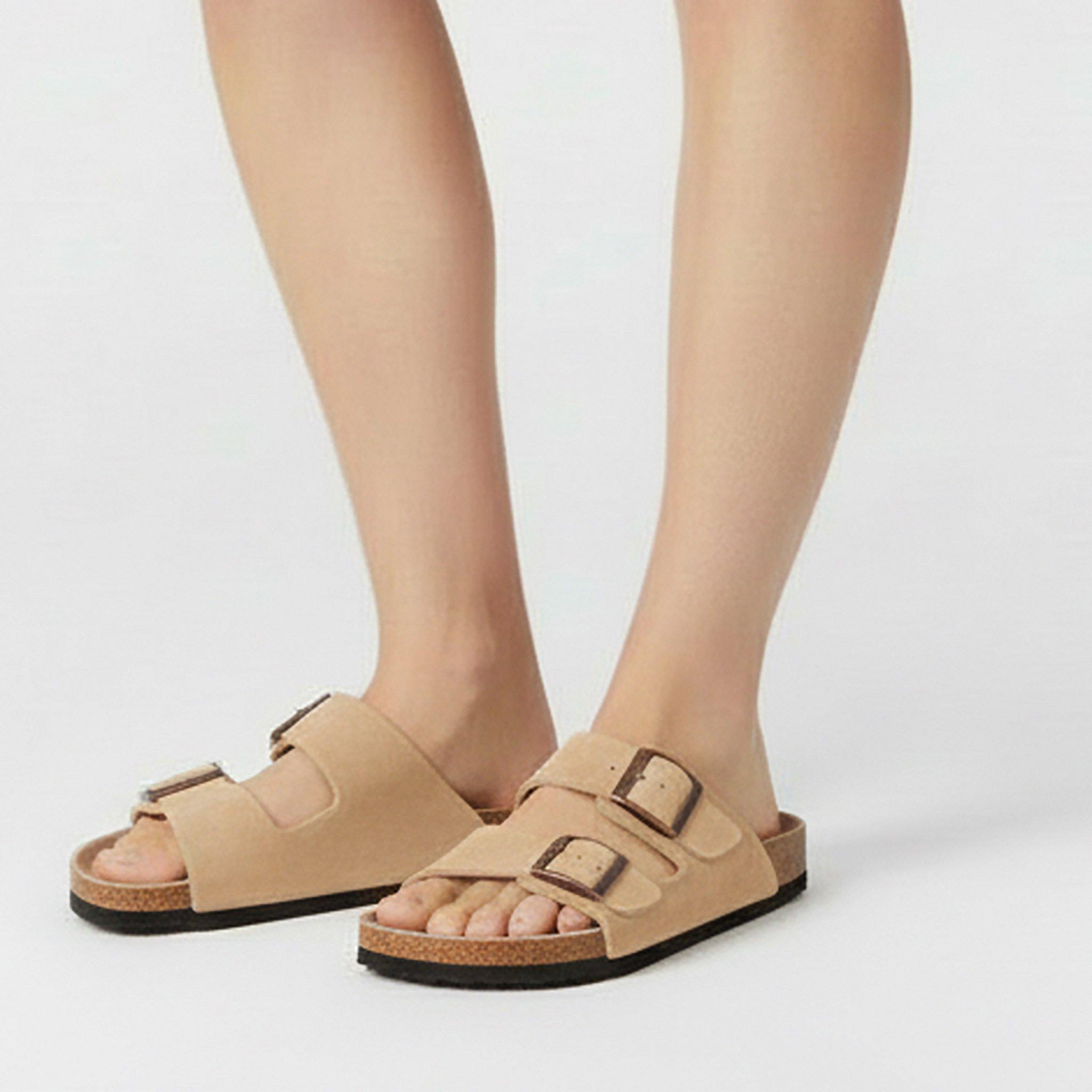 Natural - Jack Wills - Women's JW Cork Strap Flat Sandals - 3