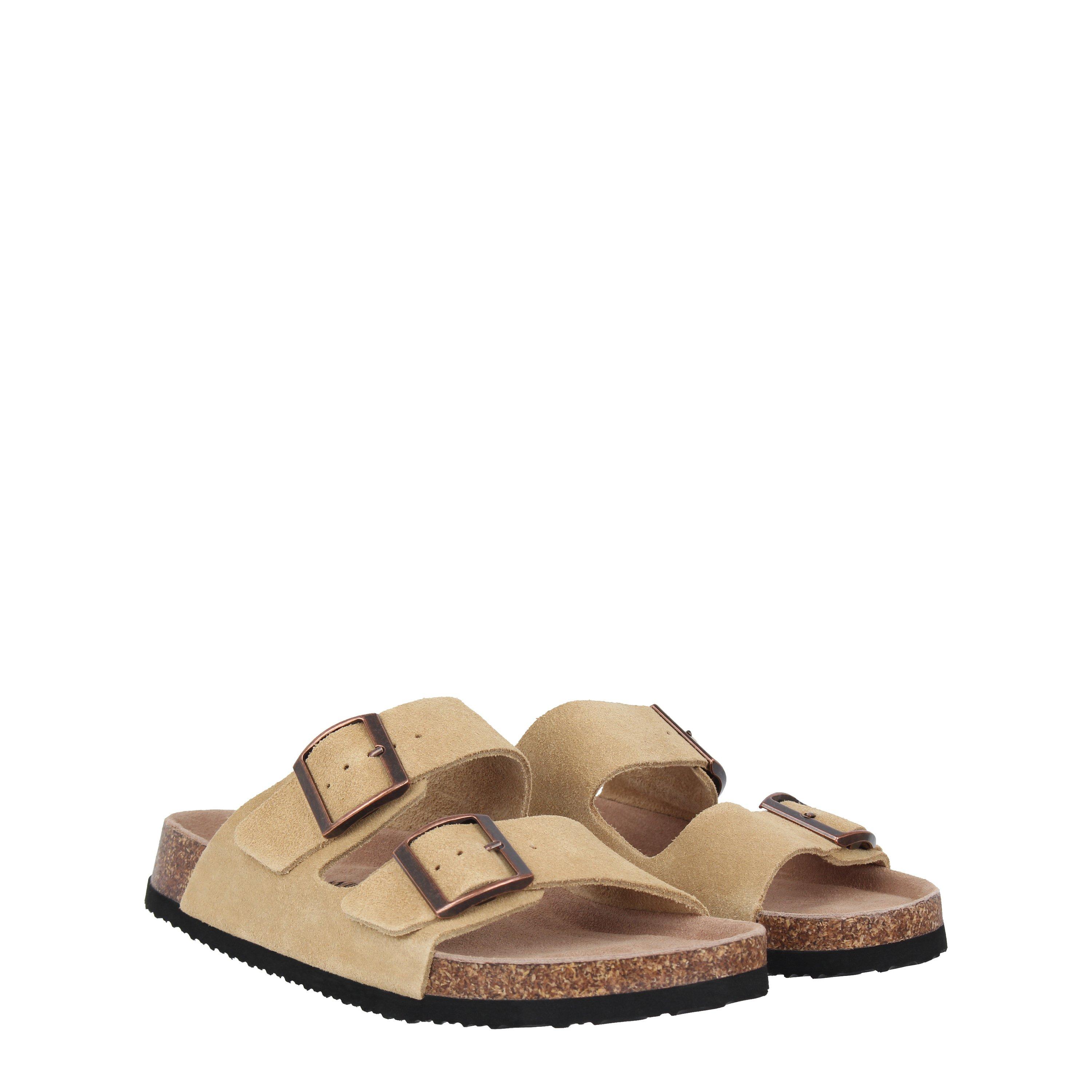 Natural - Jack Wills - Women's JW Cork Strap Flat Sandals - 4