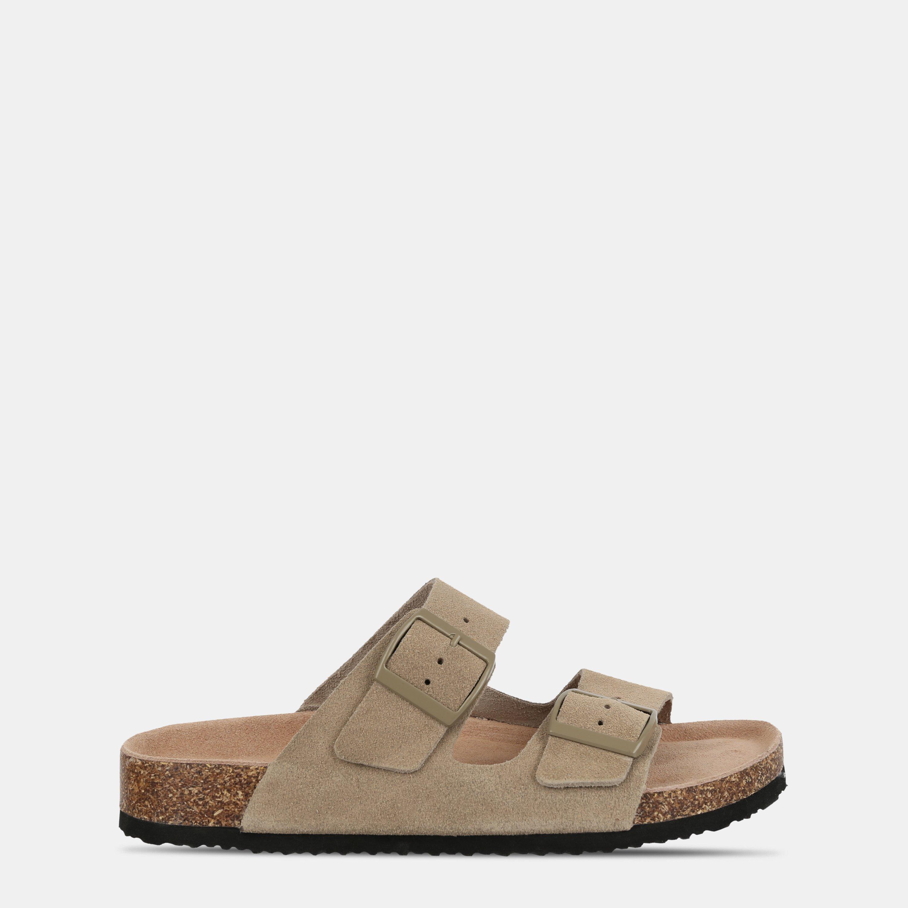 Taupe - Jack Wills - Womens JW Cork Strap Flat Sandals - 1