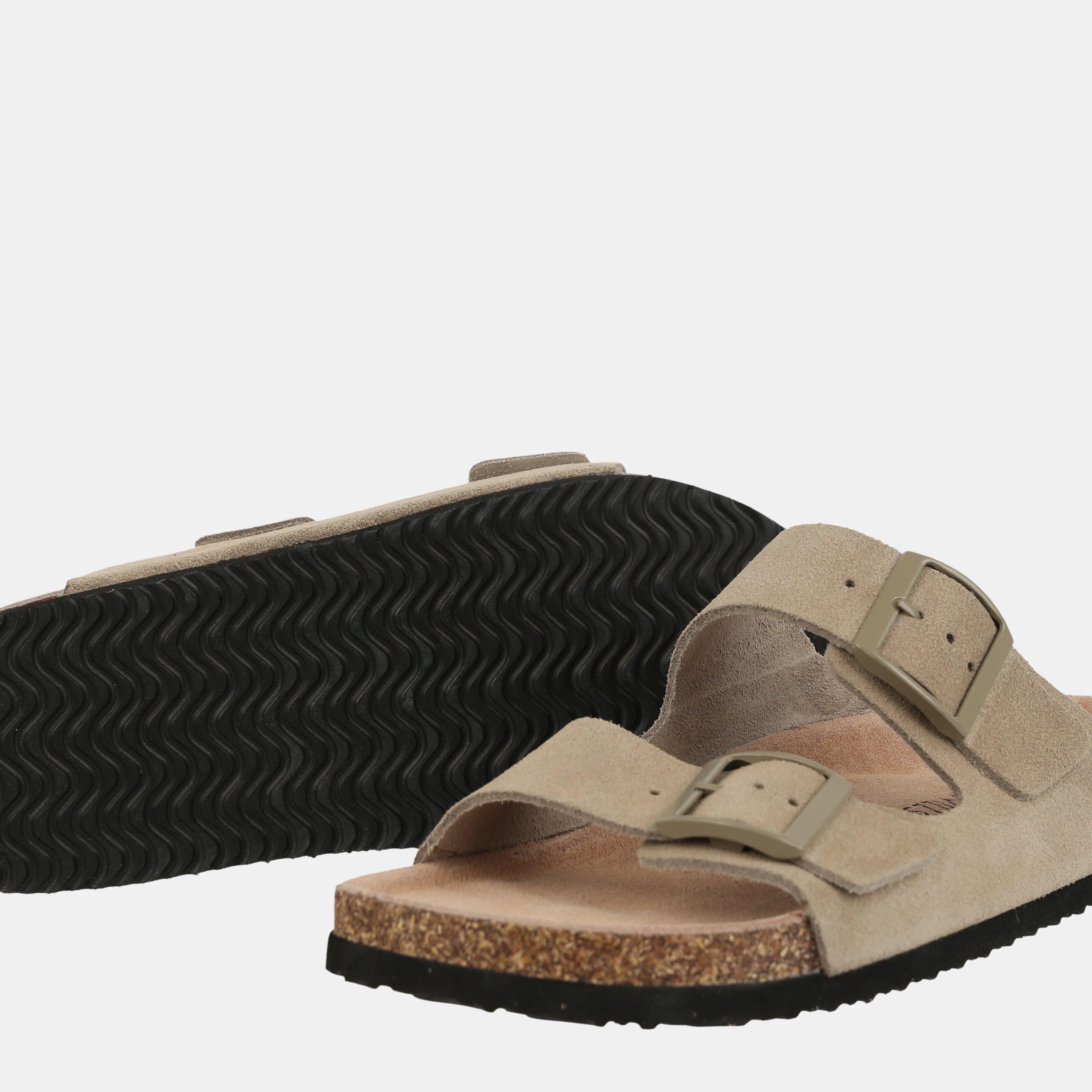 Taupe - Jack Wills - Womens JW Cork Strap Flat Sandals - 3