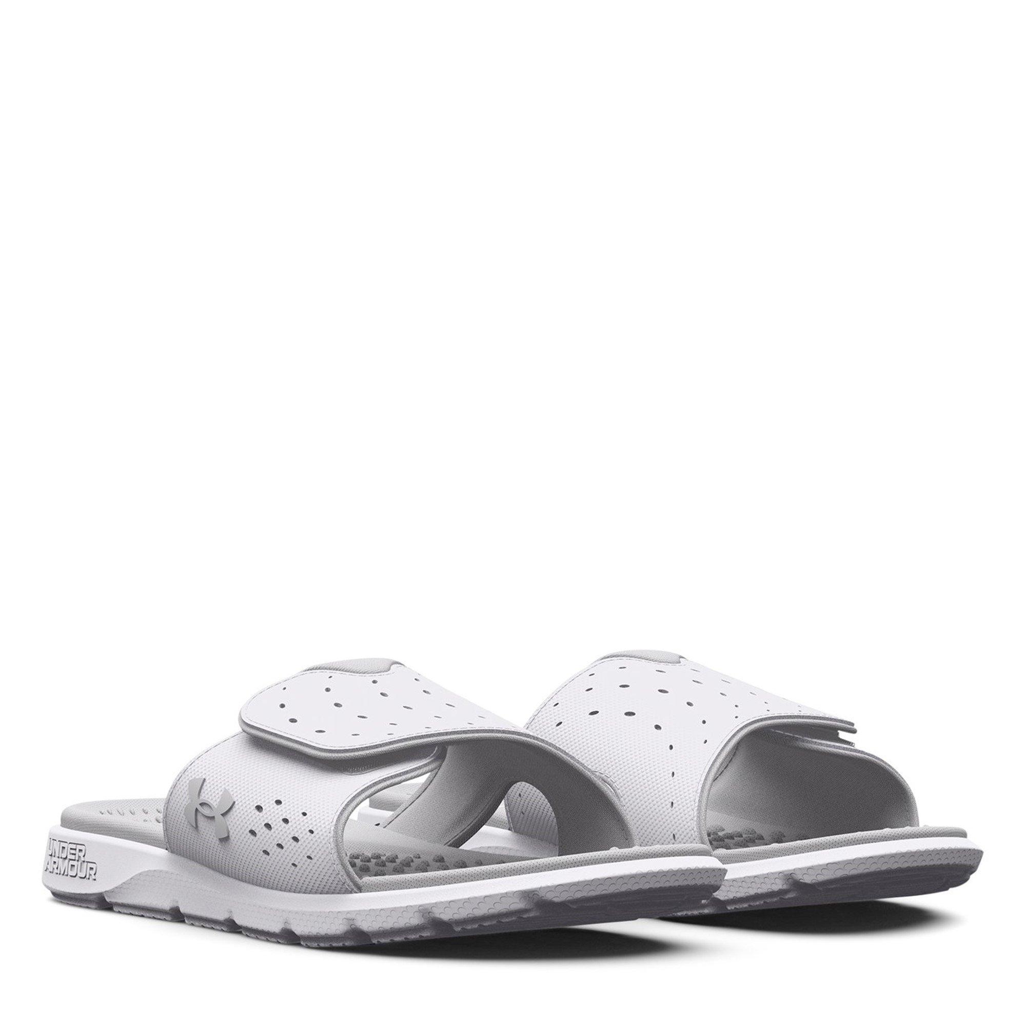 White - Under Armour - Women's Ignite Pro Pool Slider - 5