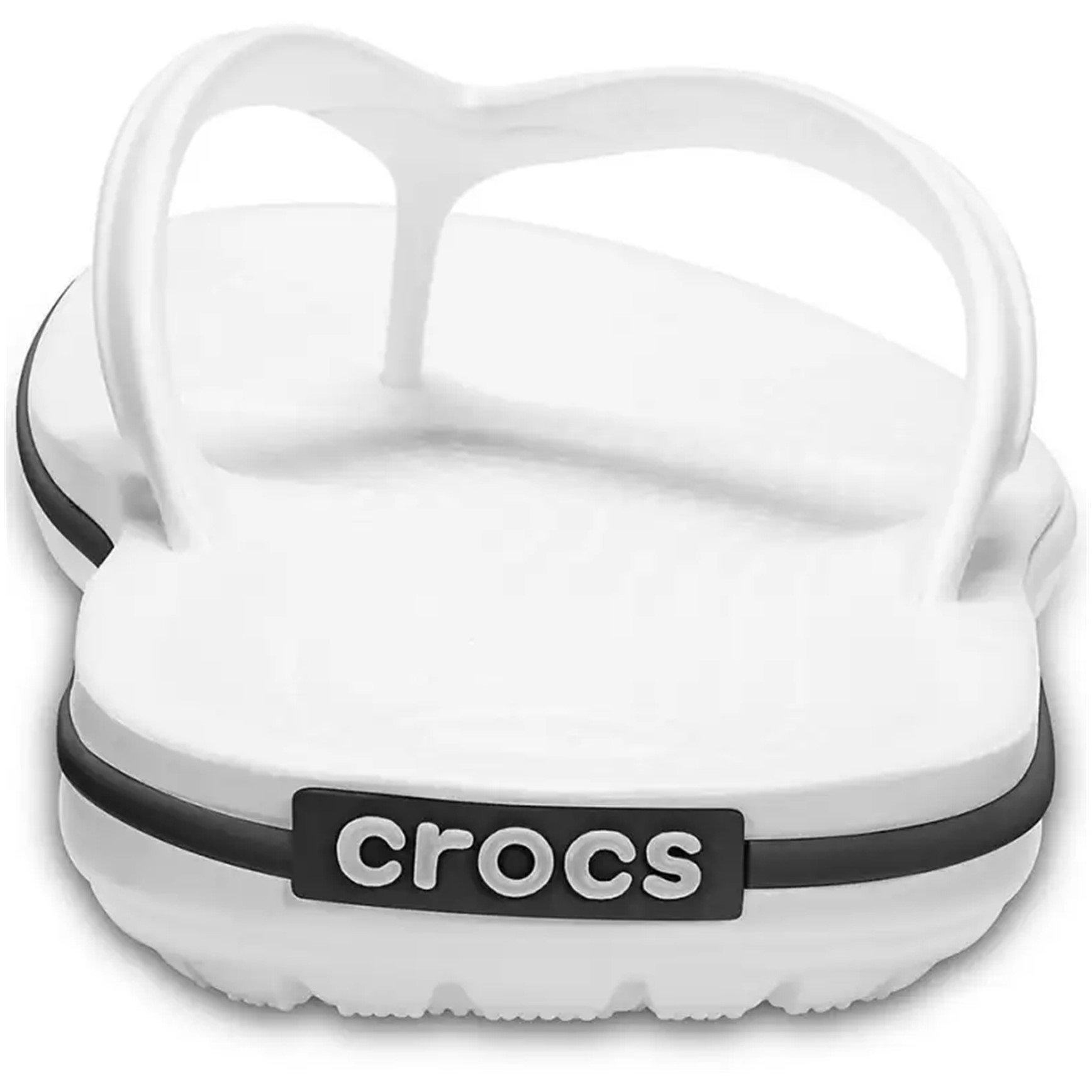 White - Crocs - Women's Cband Flip Flops - 3