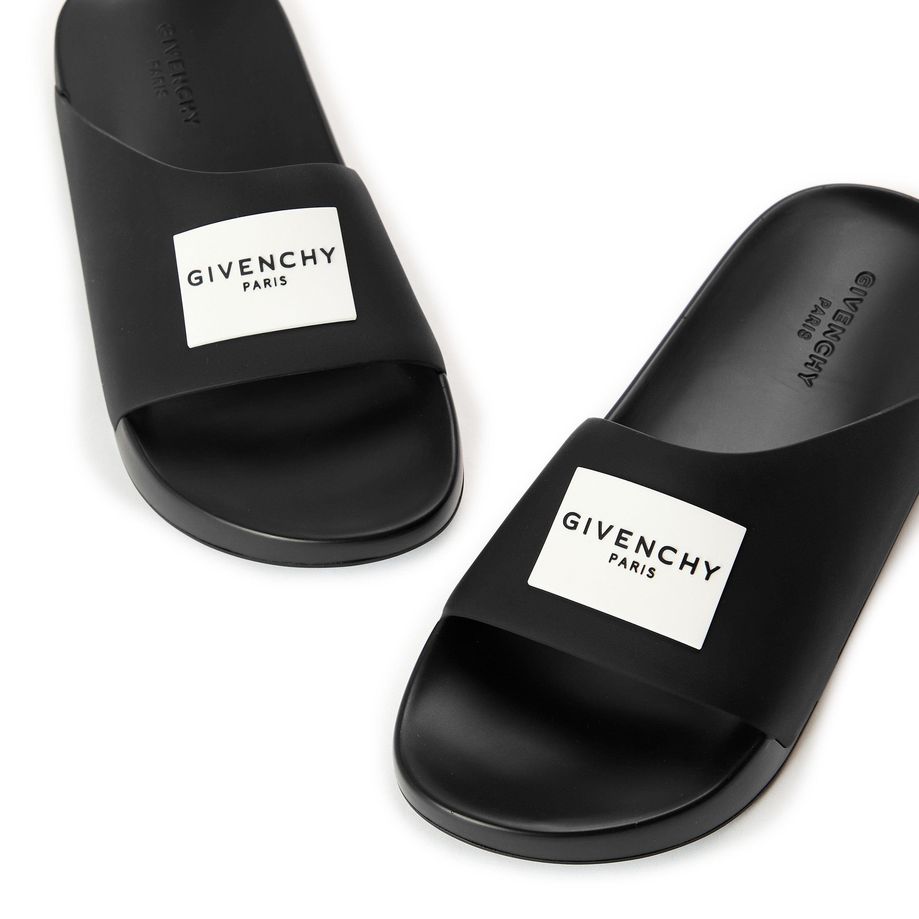 Black - GIVENCHY - Women's GIV Label Pool Sliders - 3