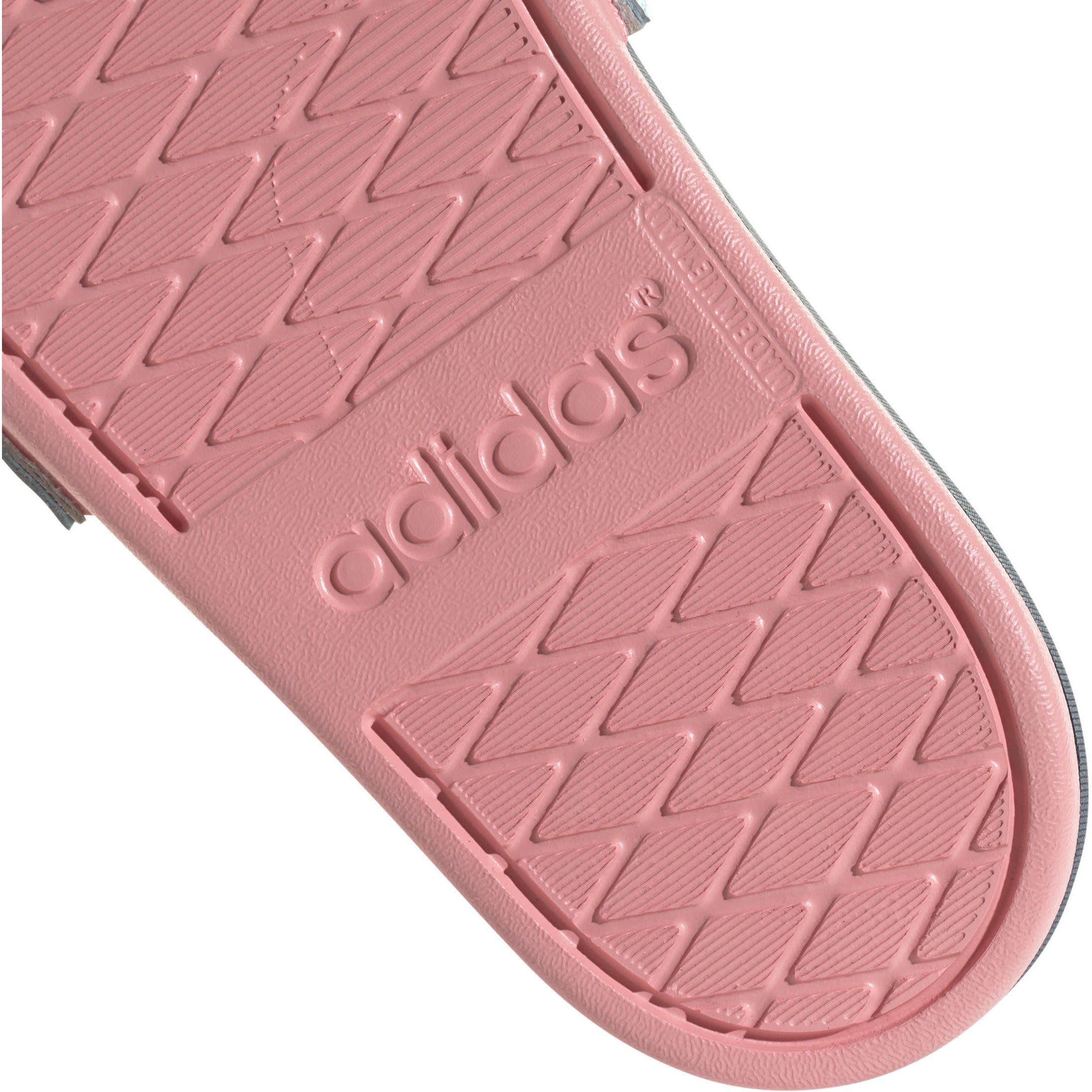 S.Aqua/Ink/Pink - adidas - Adilette Comfort Womens Slide Sandals - 8