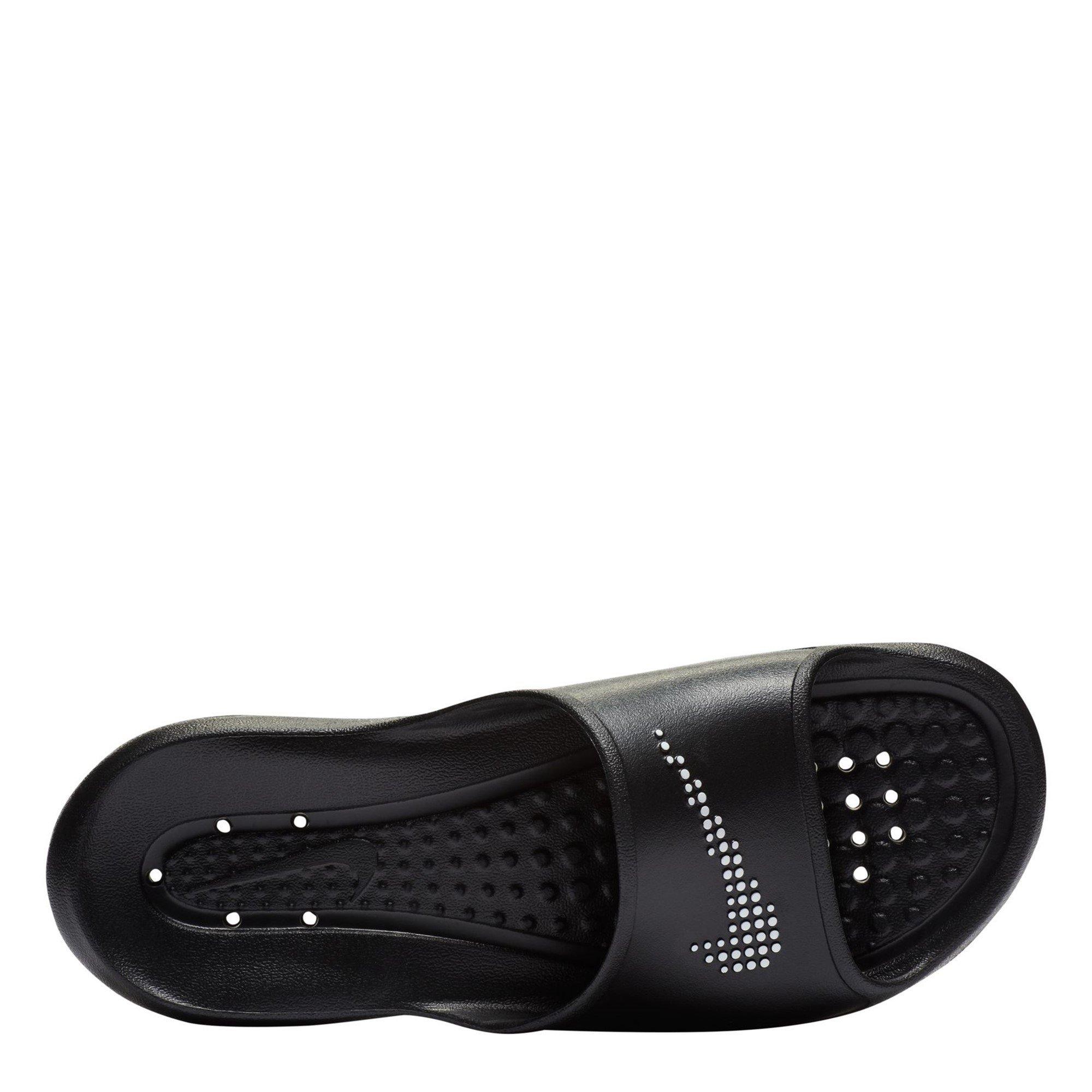 Blk/Wht-Blk - Nike - Victori One Womens Slide Sandals - 7