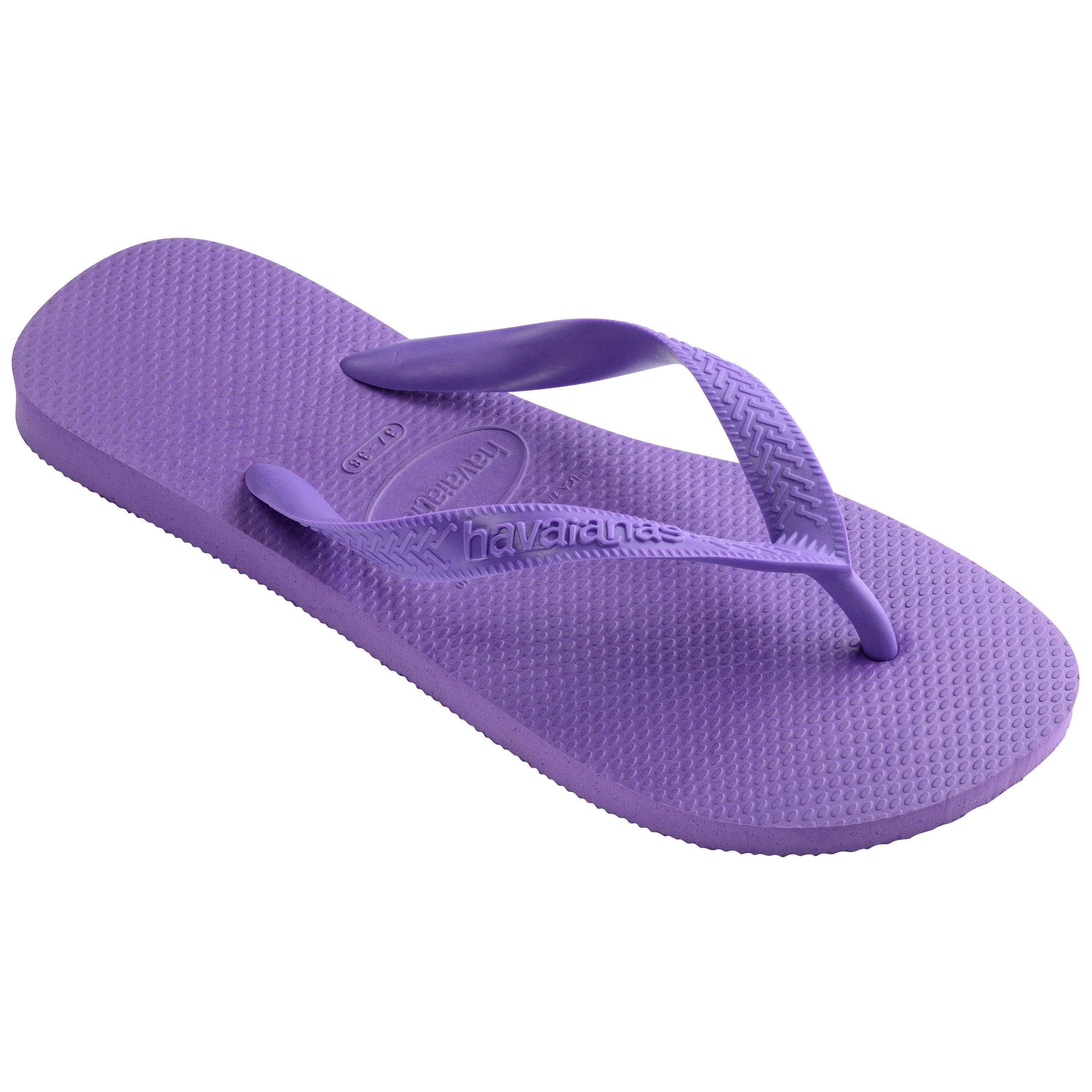Havaianas Women's Top Dark Brown Flip Flops - Purple - 8