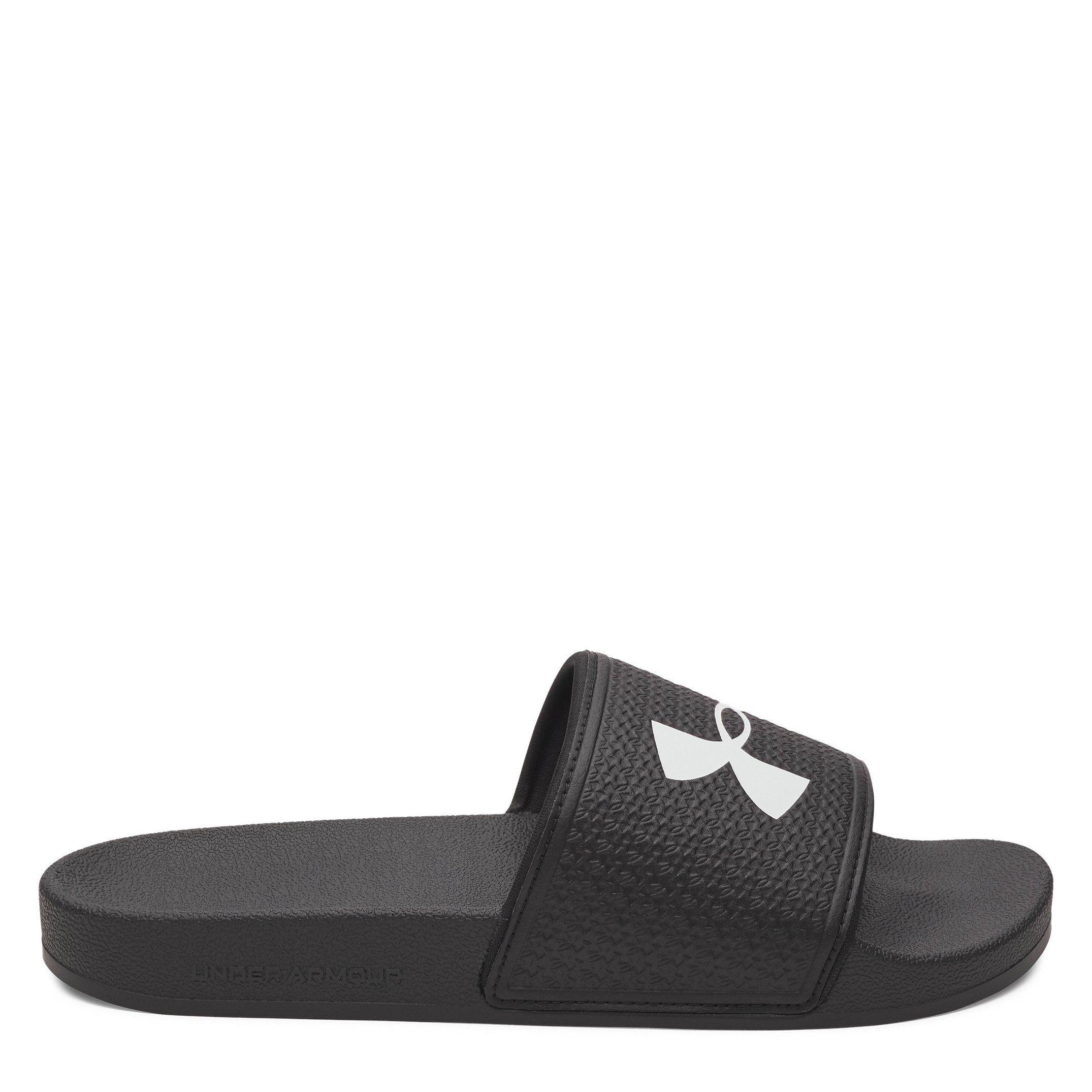 Under Armour Women's Pool Sliders - Black/White - 5 (38.5)