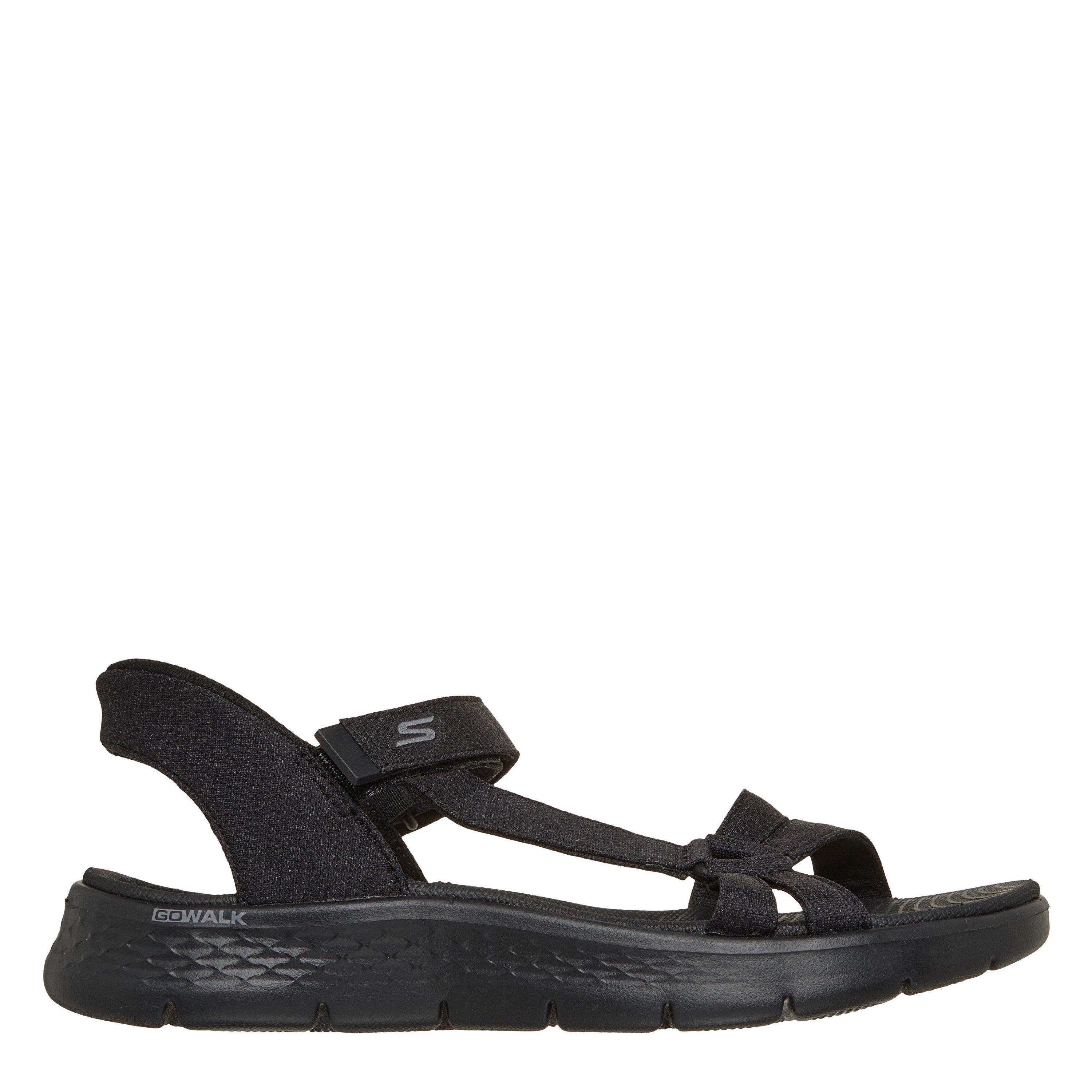 Schwarz - Skechers - Women's Slip-In Heather Quarter Strap Sports Sandals - 1