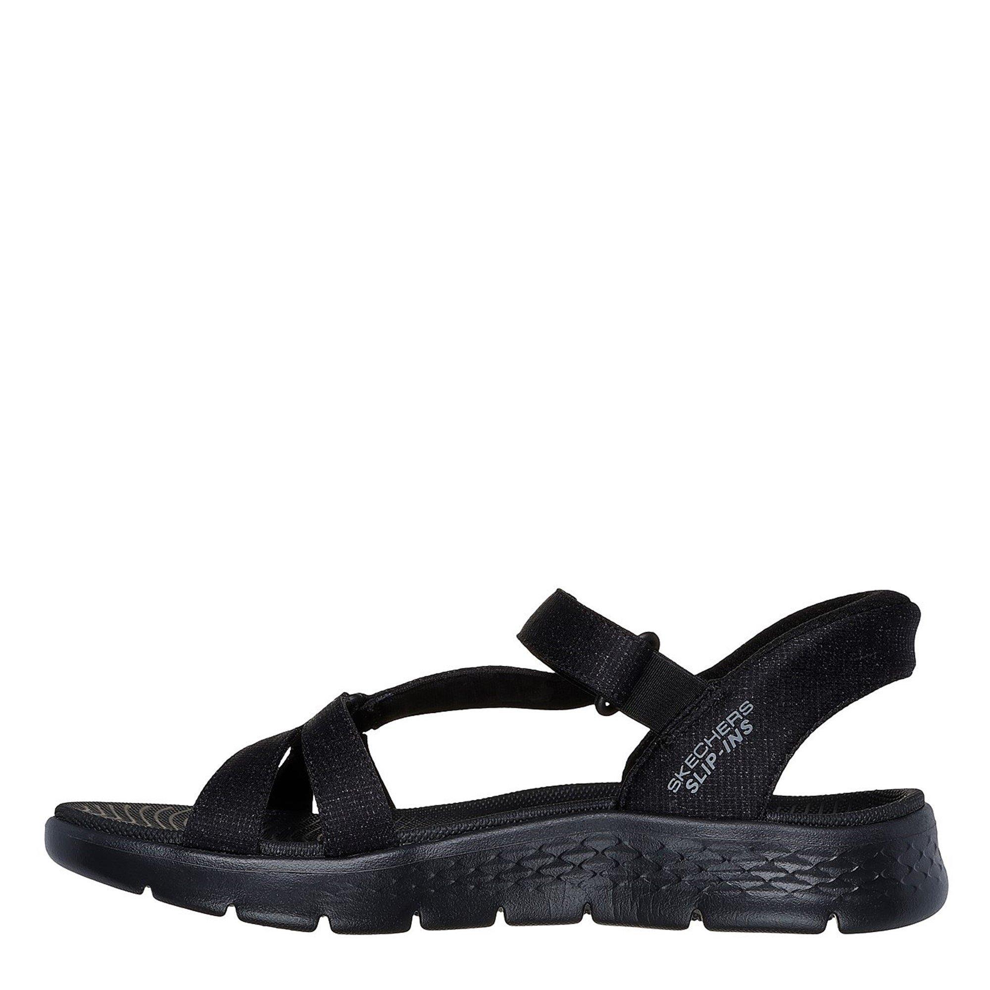 Schwarz - Skechers - Slip-In Heather Quarter Strap Sports Sandals - 2
