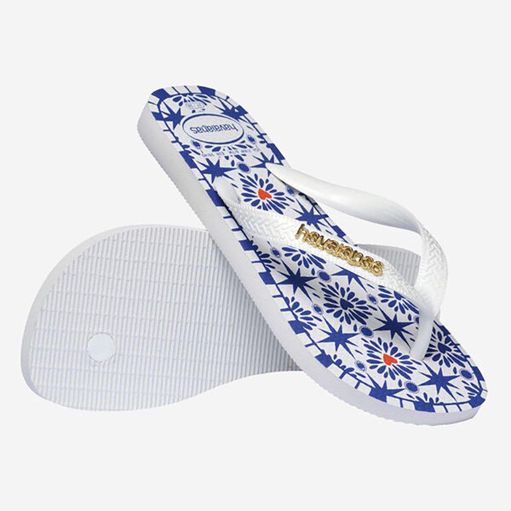 White Print - Havaianas - Women's Flip Flops - 2
