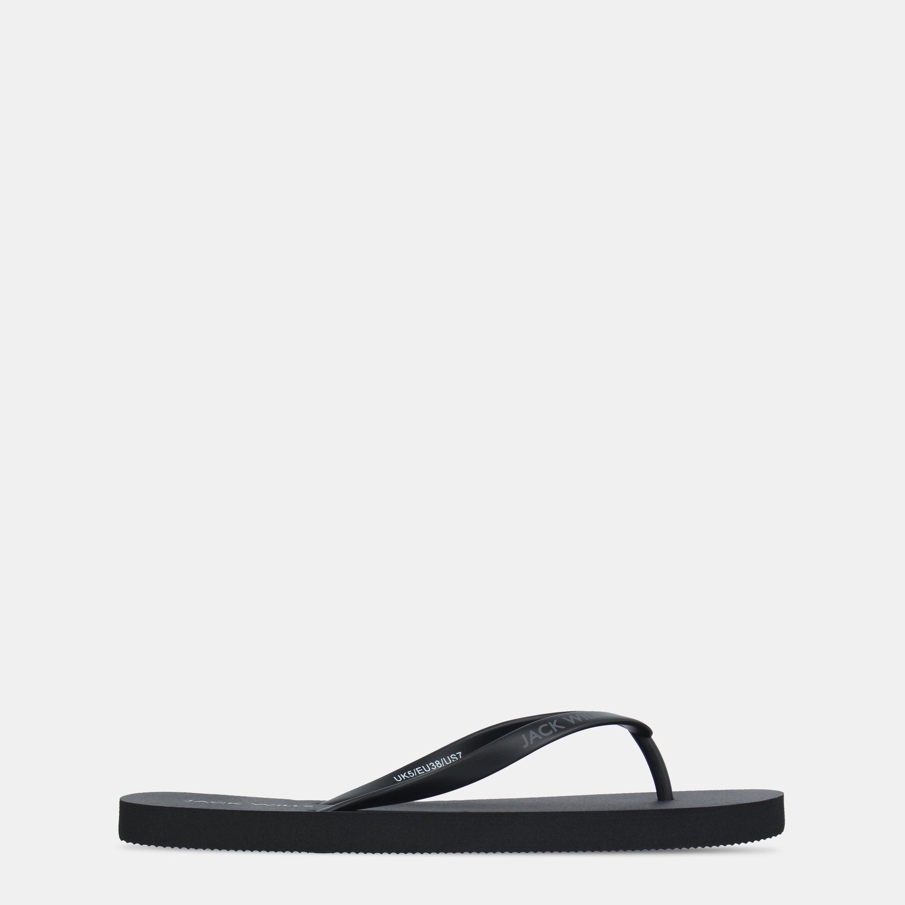 Black - Jack Wills - Womens JW Flop Flip Flops - 1