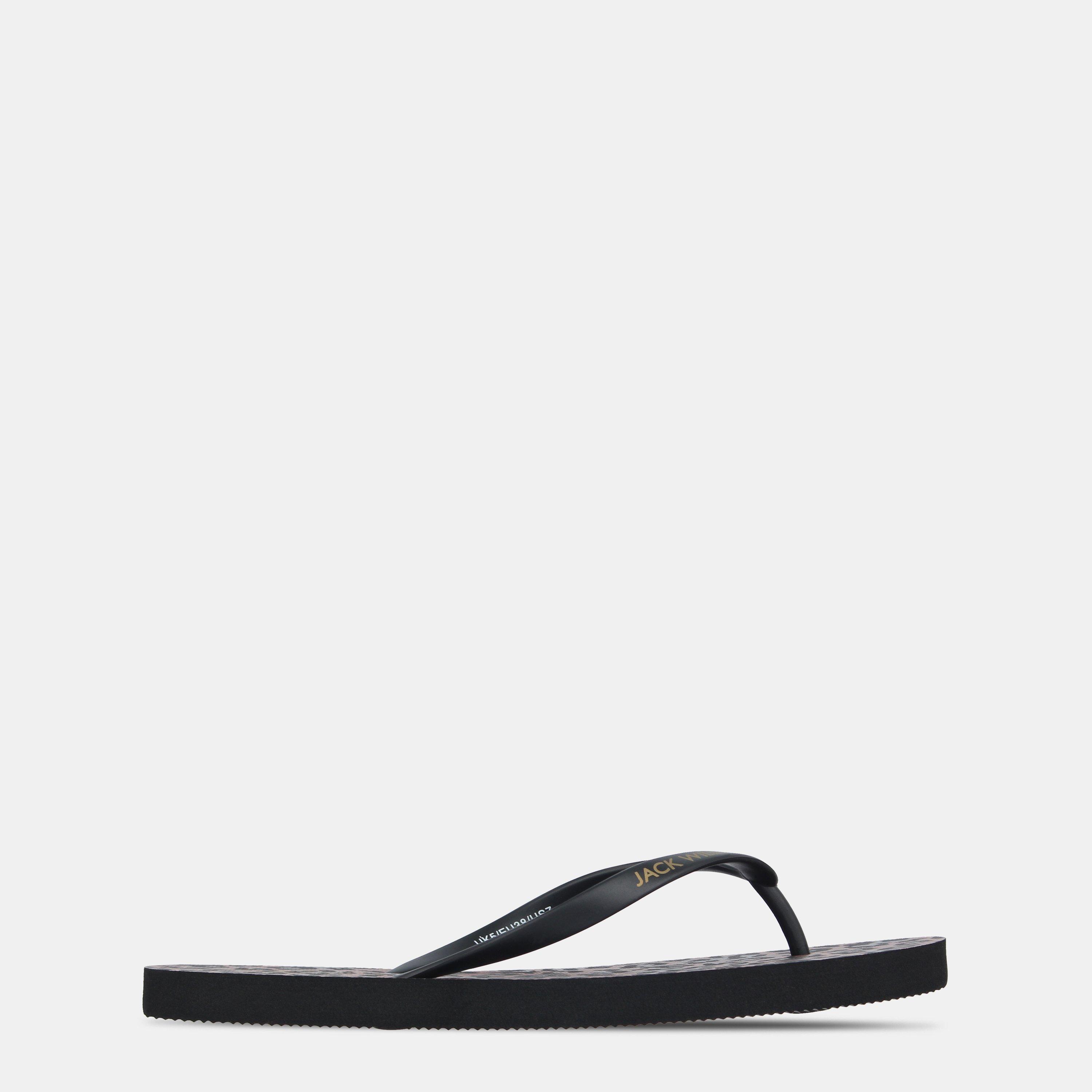 Jack Wills Women's Jw Flop Flip Flops - Dark Leopard - 5 (38)