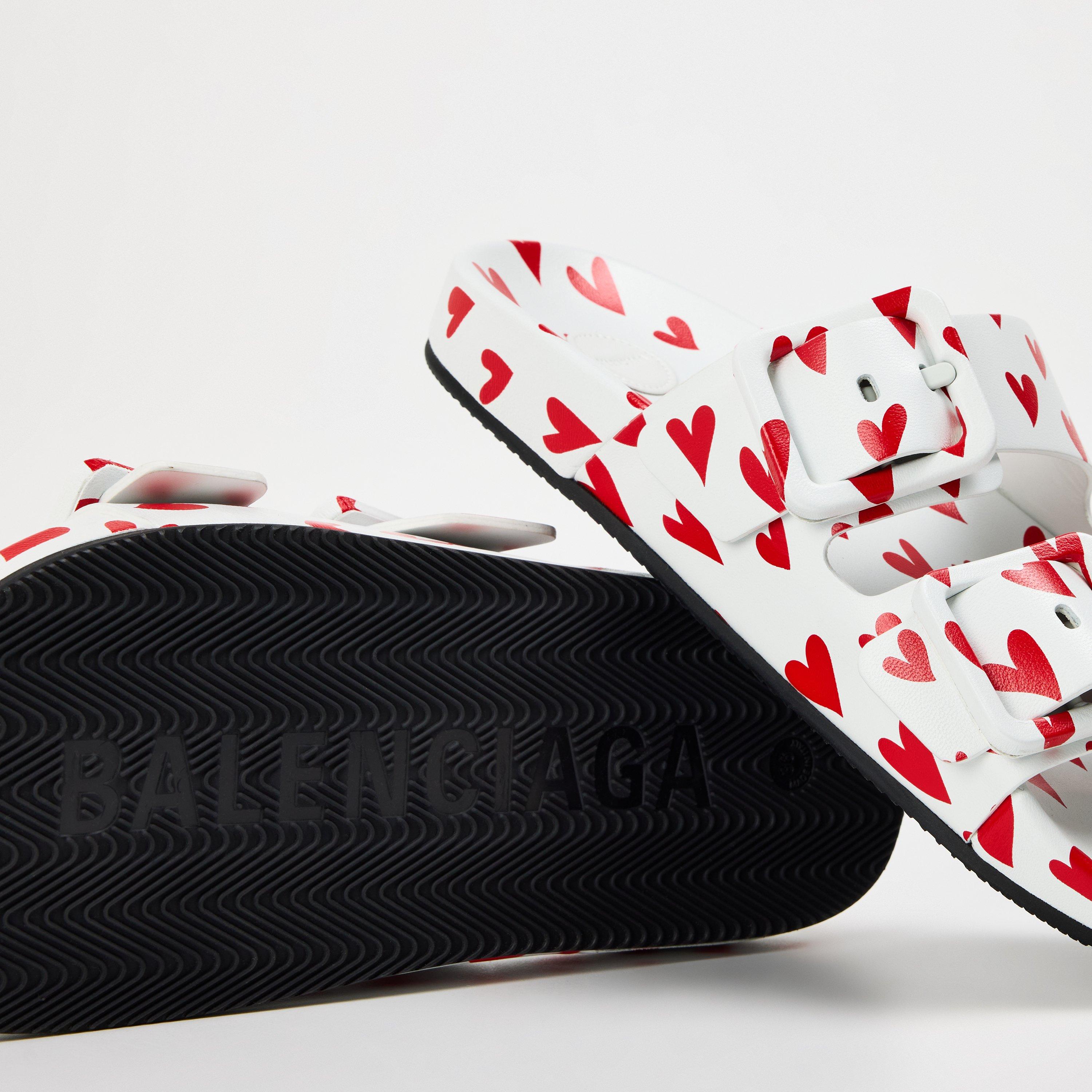 White/Red - Balenciaga - Women's Pool Shoes - 3