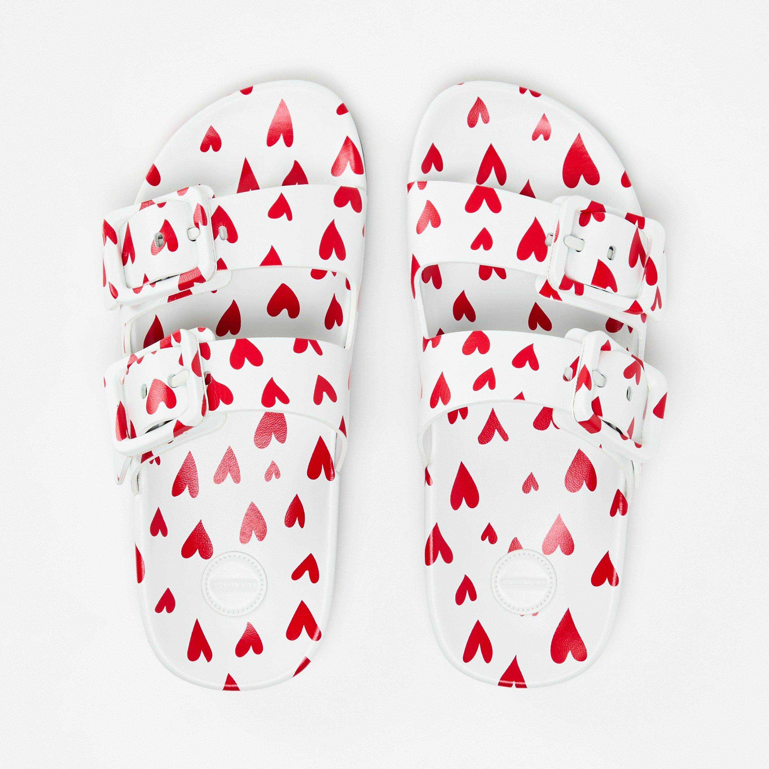 White/Red - Balenciaga - Women's Pool Shoes - 4