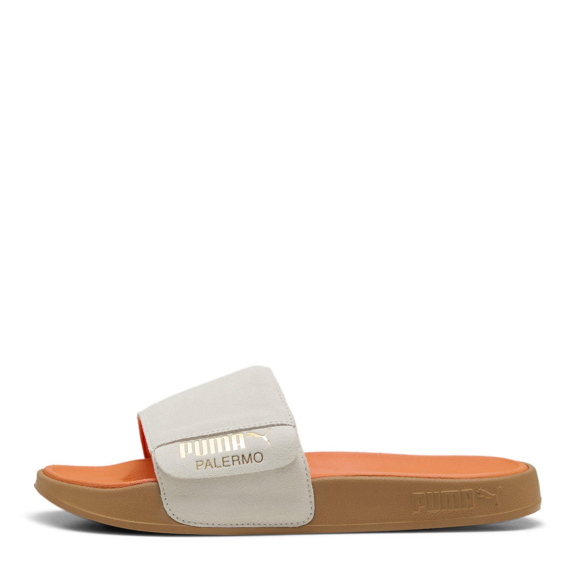 Warm White/Gold - Puma - Leadcat 2.0 Palermo Foil Adults Slide Sandals - 3