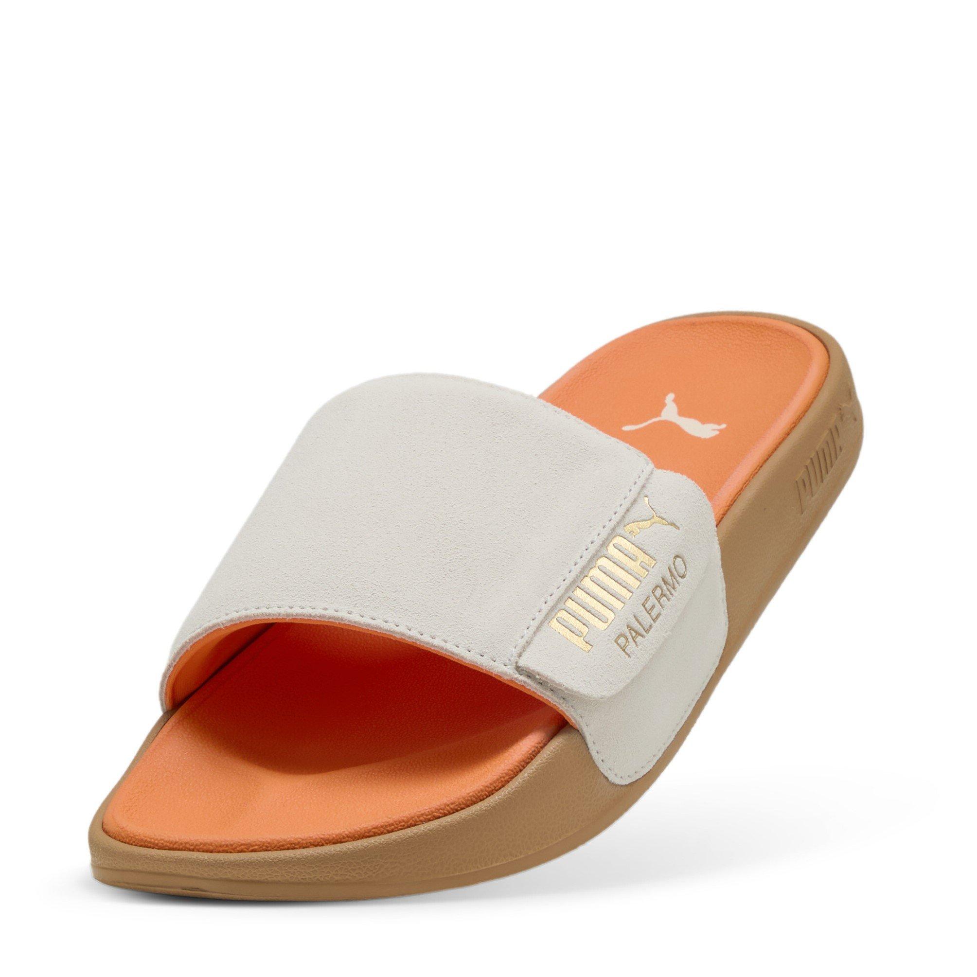 Warm White/Gold - Puma - Leadcat 2.0 Palermo Foil Adults Slide Sandals - 6