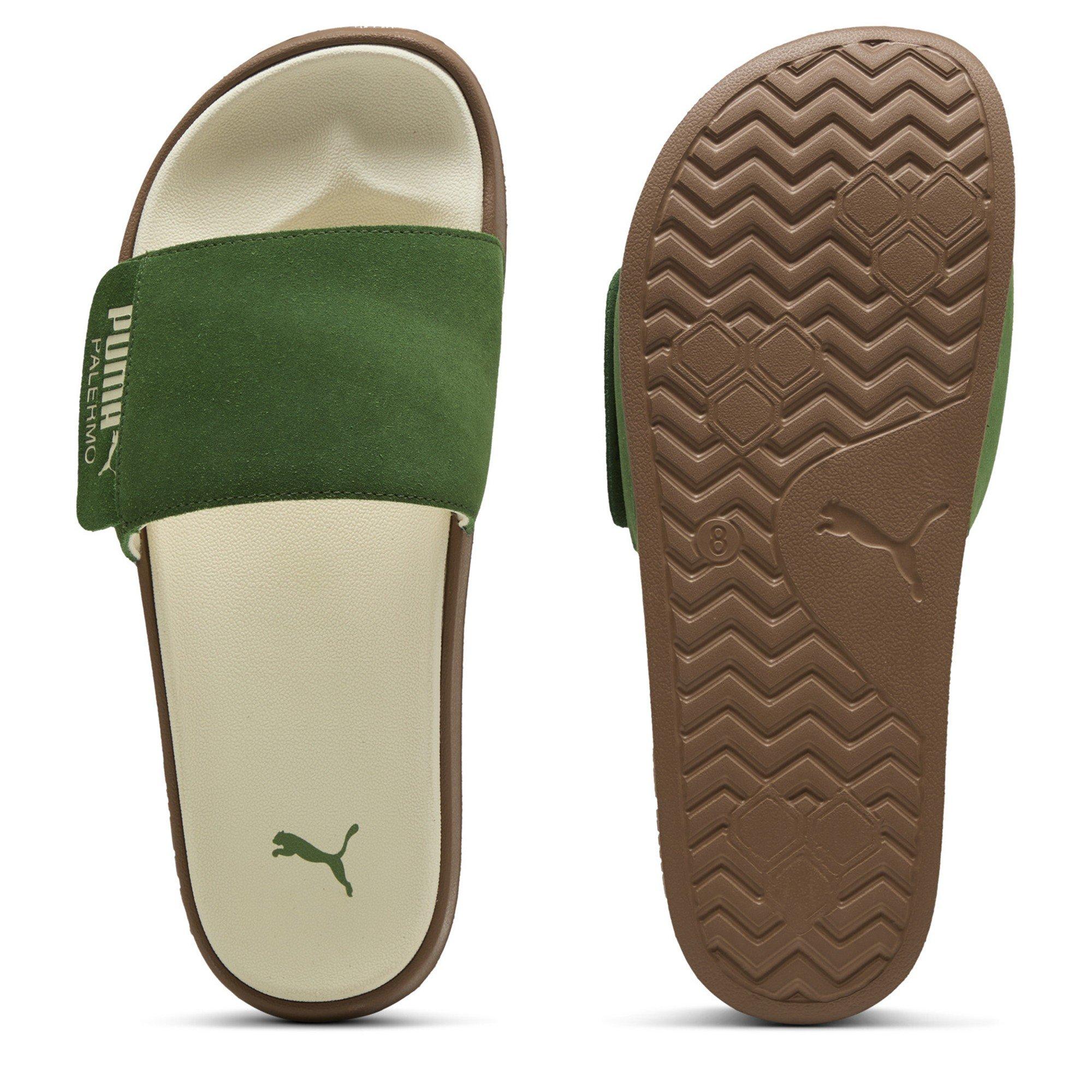 Green/Cream-Gum - Puma - PUMA Leadcat 2.0 Palermo Foil Adults Slide Sandals - 2