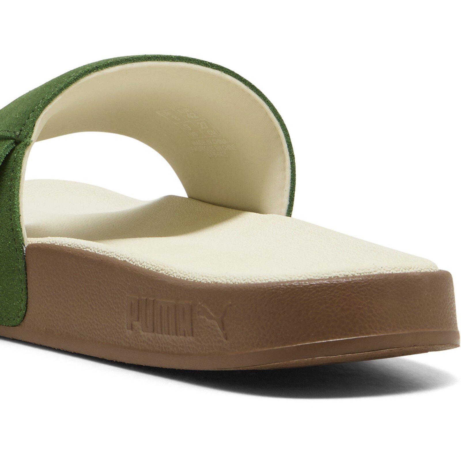Green/Cream-Gum - Puma - PUMA Leadcat 2.0 Palermo Foil Adults Slide Sandals - 5