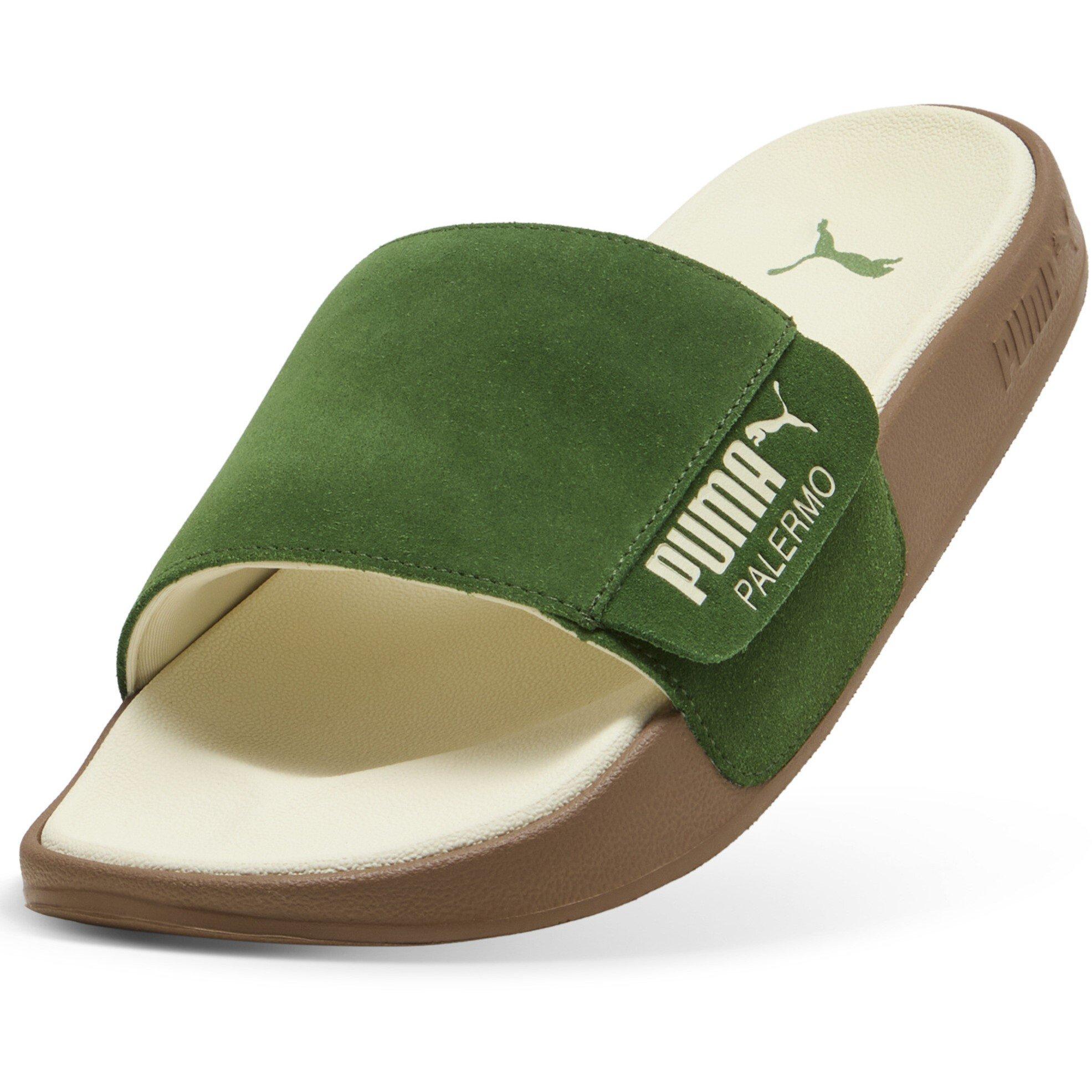 Green/Cream-Gum - Puma - PUMA Leadcat 2.0 Palermo Foil Adults Slide Sandals - 6