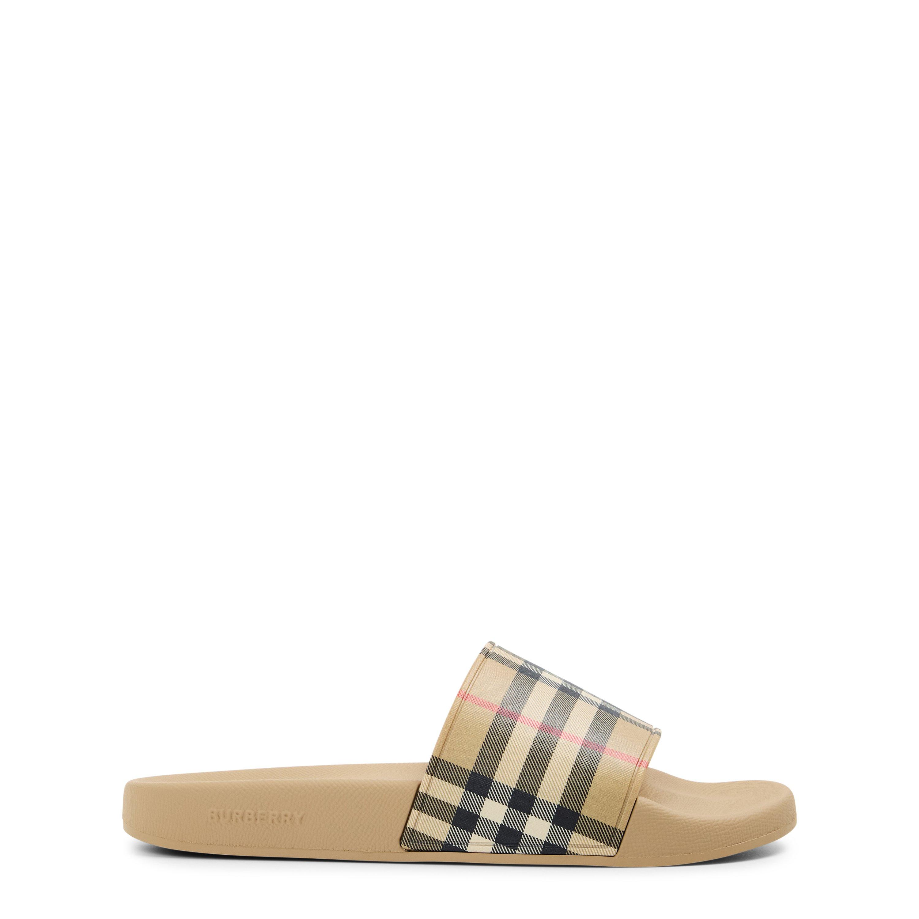 Burberry Women's Vintage Check Furley Sliders - Archive Beige - Size 6 (39)