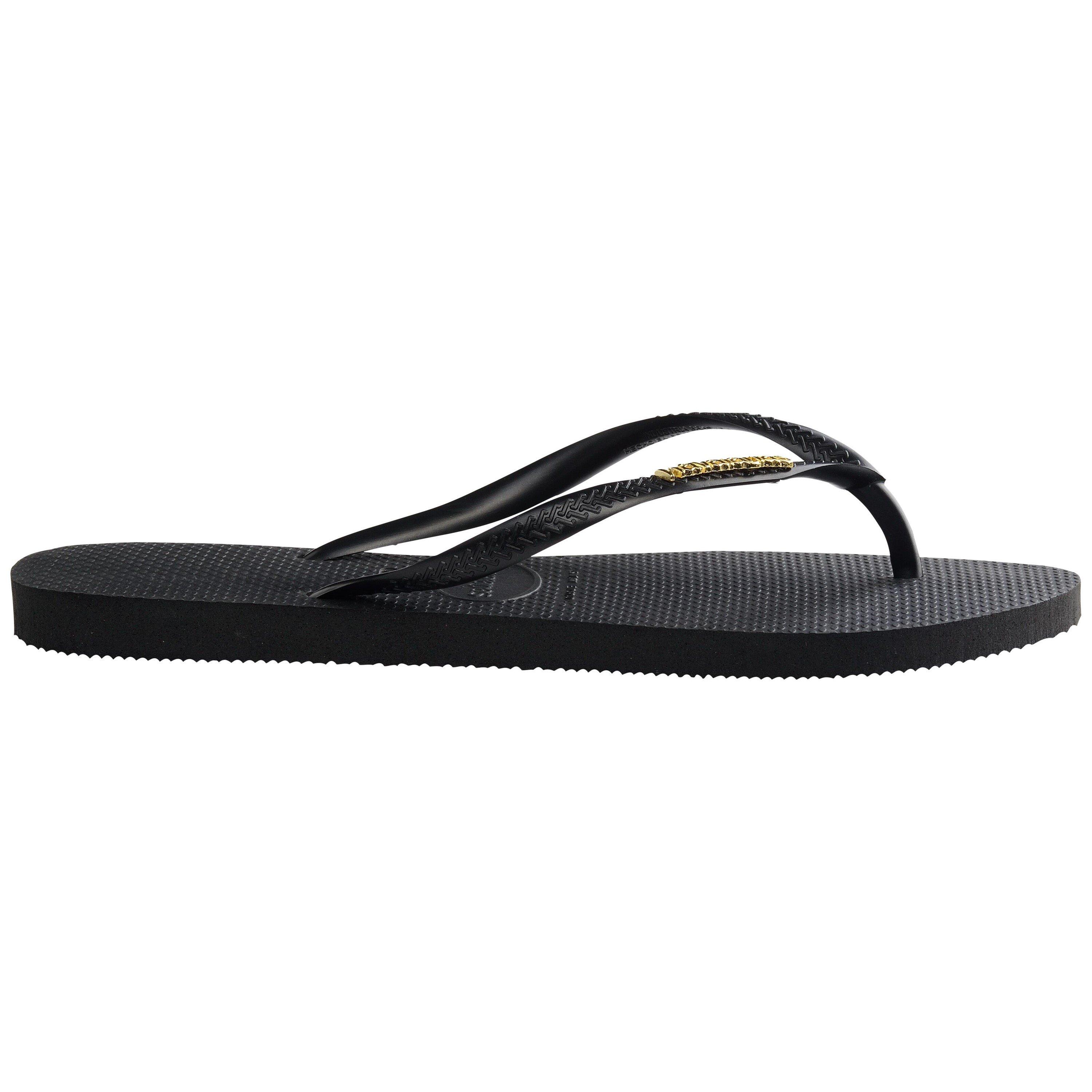 Black/Gold - Havaianas - Slim Flip Flops - 3